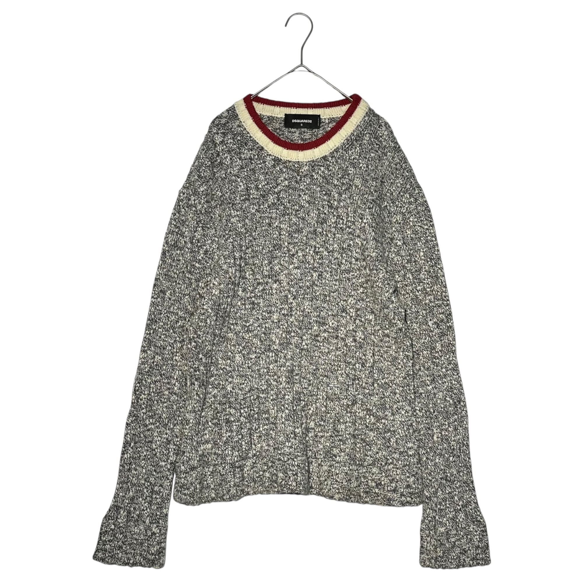 DSQUARED2(ディースクエアード) 2-Pocket Cotton Knit 2ポケット コットン ニット S グレー S74HA0637