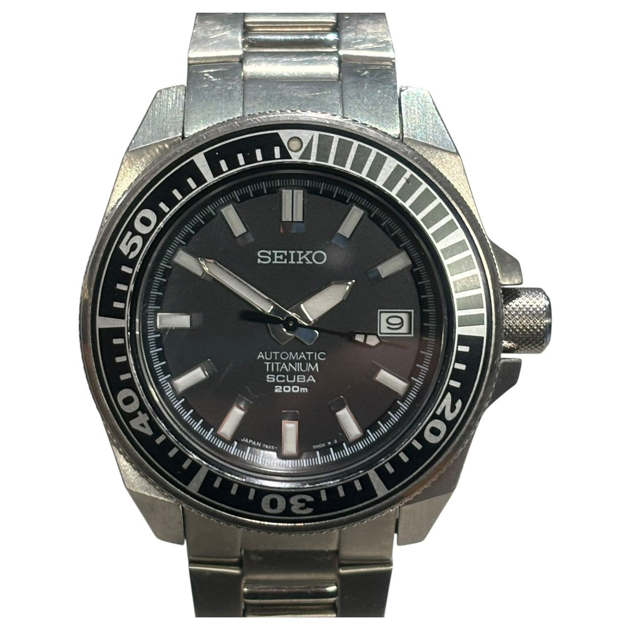 SEIKO(セイコー) Diver 200m ダイバー 自動巻き 腕時計 7S25-00D0 文字盤：ブラック スキューバ ブラックサムライ ダイバーズ