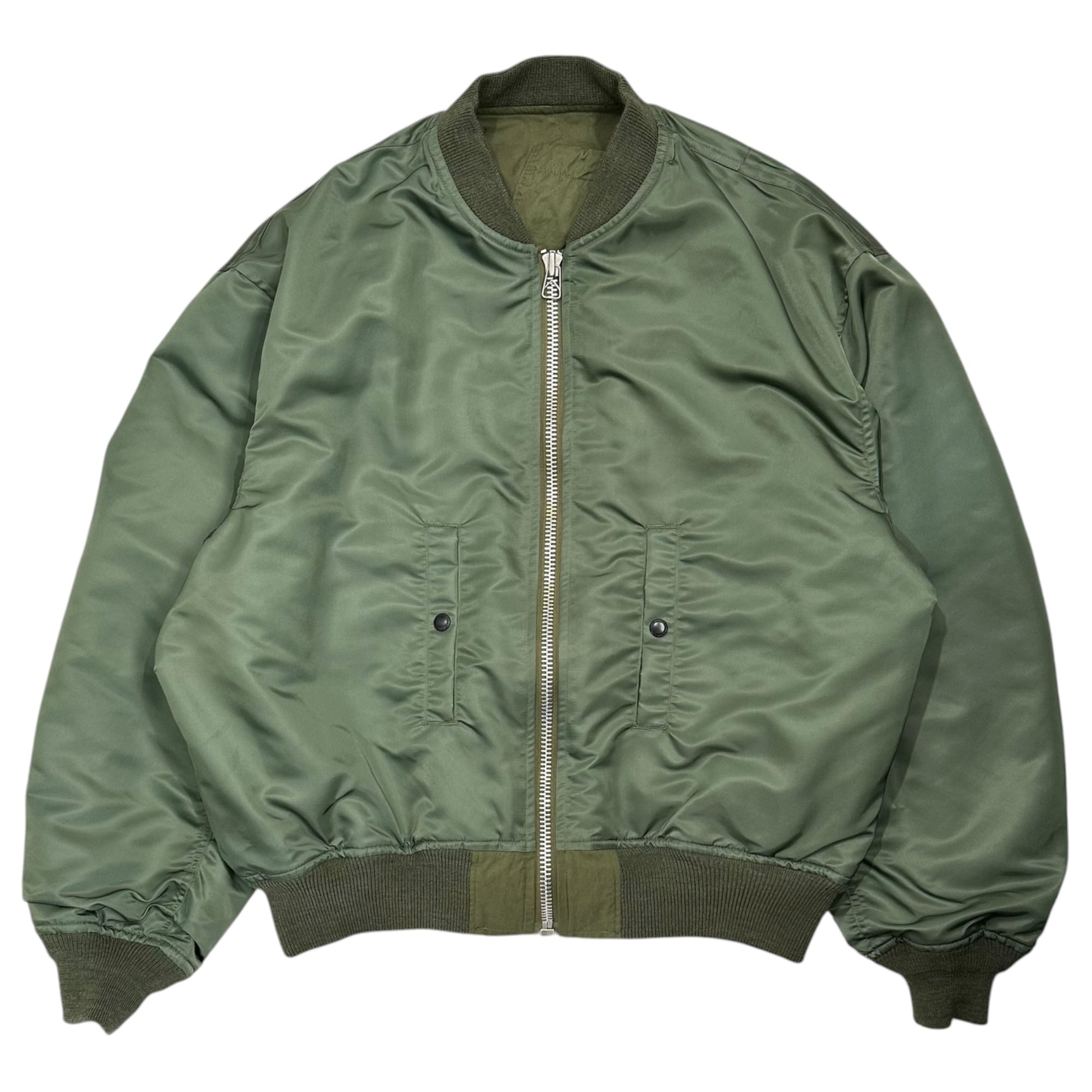 eye JUNYA WATANABE MAN(アジュンヤワタナベマン) 2025AW Rebuild by Needles Co-branded Cotton-Nylon MA-1 Jacket Wネーム 綿ナイロンMA-1ジャケット WP-J902 M カーキ AD2025 ニードルズ
