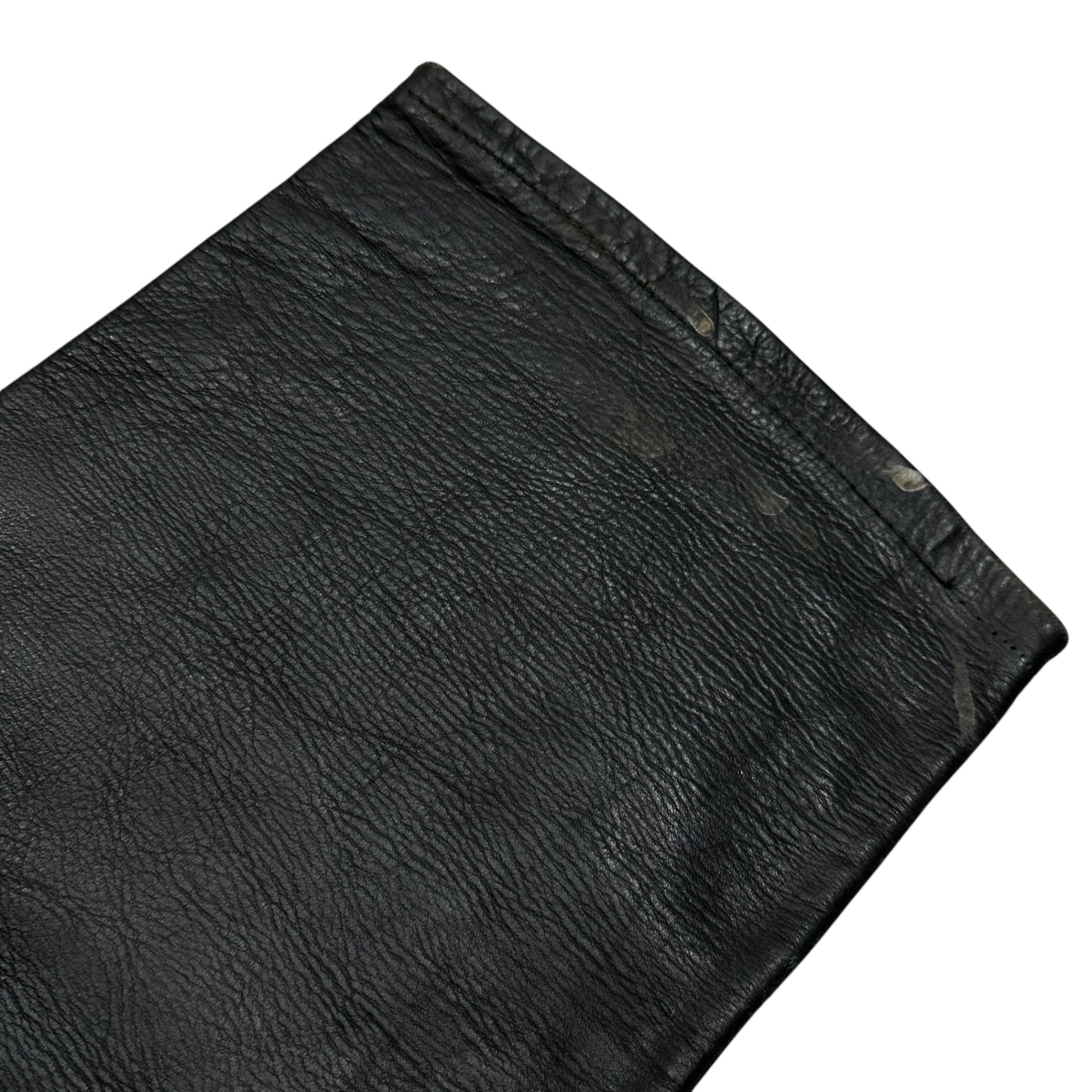 VINTAGE(ヴィンテージ) TALON Zip 3-Pocket Leather Biker Pants 3ポケット レザー バイカー パンツ 32 ブラック