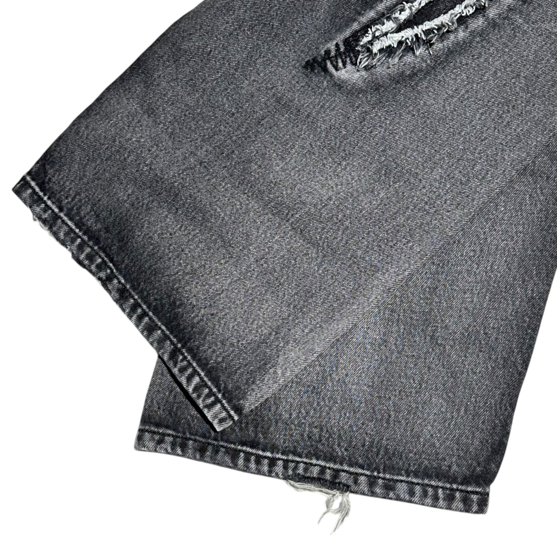 THUG CLUB(サグクラブ) 23AW Tribal Denim Pants トライバル デニム パンツ TC23PT0702 3 ブラック ワイド 国内正規品