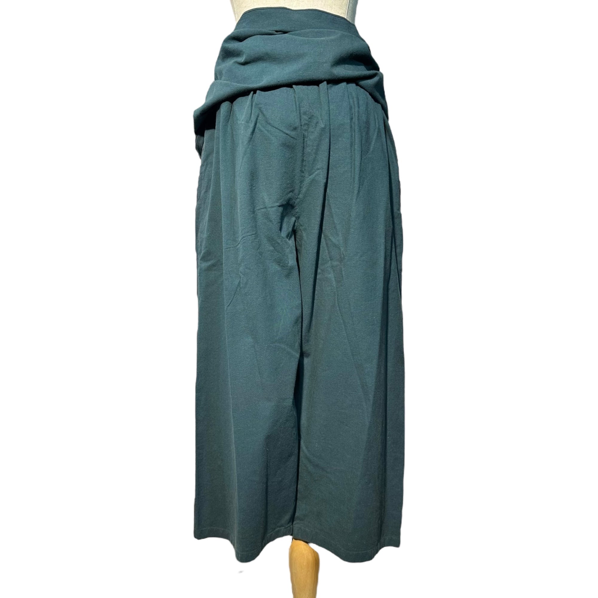 COMME des GARCONS(コムデギャルソン) 80's Wrap Skirt Layered Shorts 80年代 巻きスカート レイヤード ハーフパンツ P-110310 FREE ブルーグレー 川久保玲 本人期