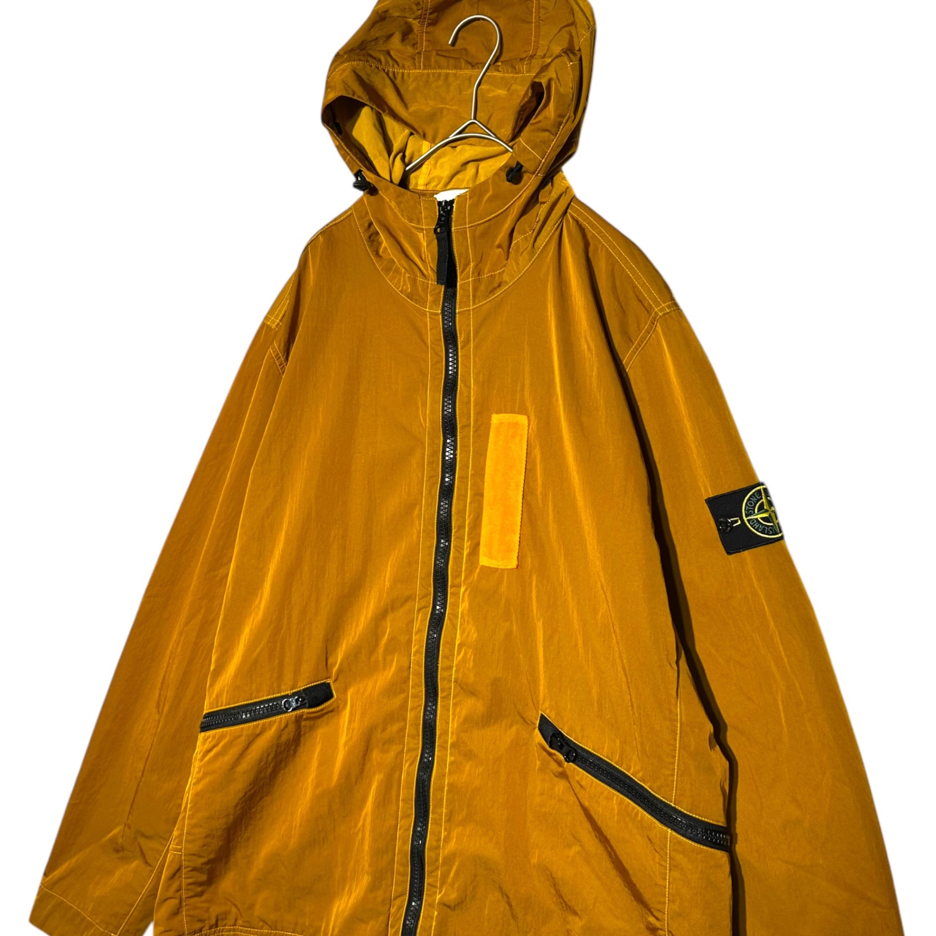 STONE ISLAND(ストーンアイランド) 2017 Orange Nylon Metal Flock Hooded Jacket オレンジ ナイロン メタル フロック フーデッド ジャケット 6715Q0936 XL オレンジ