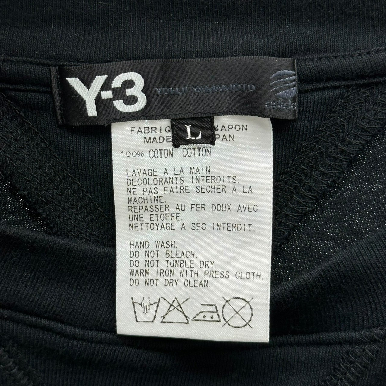 Y-3(ワイスリー) ”I LOVE Y-3” LOGO S/S Tee 半袖 ロゴ Tシャツ Y3-T92-190 L ブラック