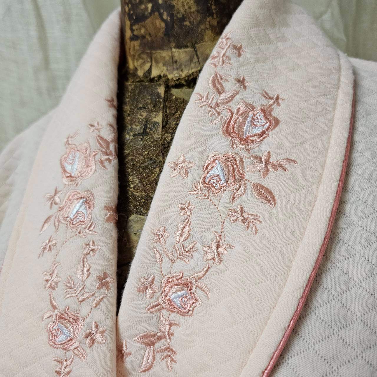 VINTAGE(ヴィンテージ) 90~00's quilted robe dress キルティング ローブ ワンピース SIZE 42 ピンク