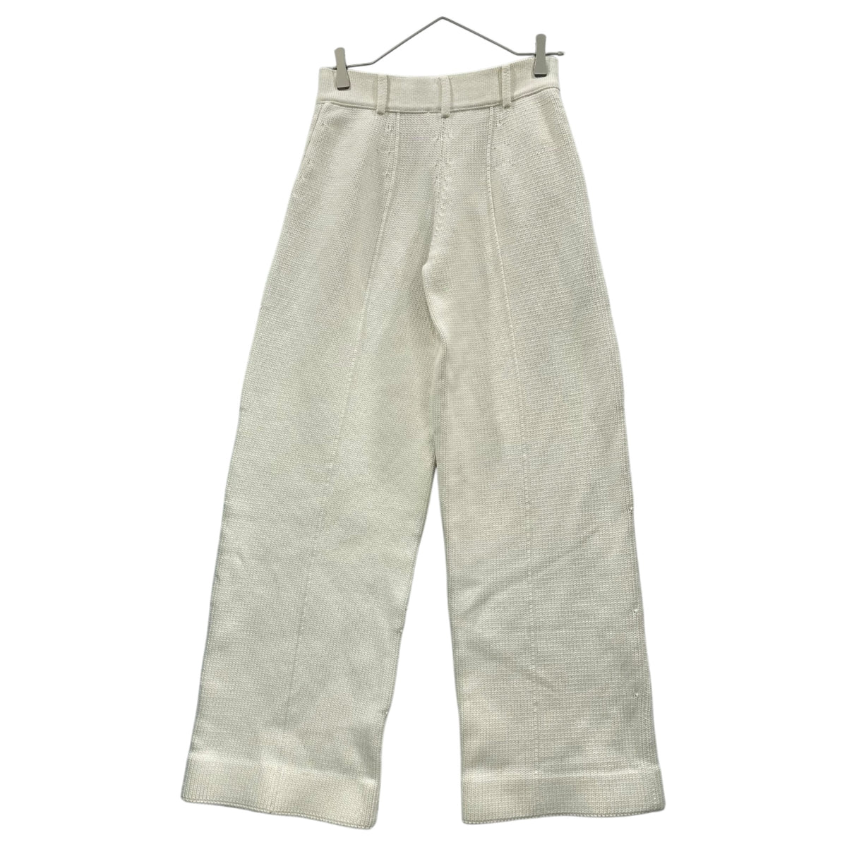 FENDI(フェンディ) 2021SS Fake-Pocket Short-Length Knit & Knit Pants Set-Up フェイク ポケット ショート レングス ニット ニット パンツ セット アップ 12CPF-20-2494 12CPF-20-2495 38 オフホワイト
