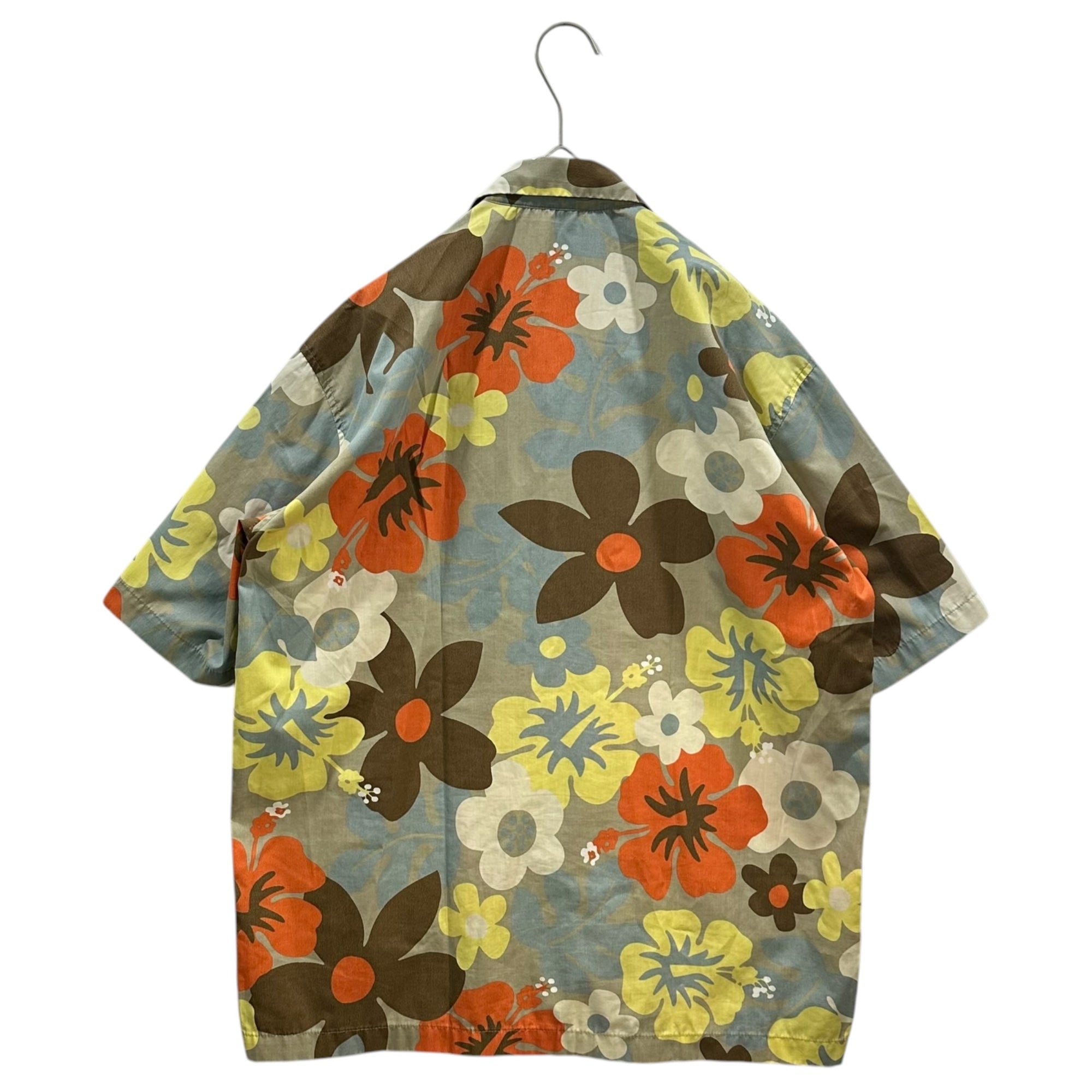 STUSSY(ステューシー) 00's Open-Collar S/S Shirt - Floral pattern オープンカラー 半袖 シャツ フラワー M マルチ 花柄 開襟