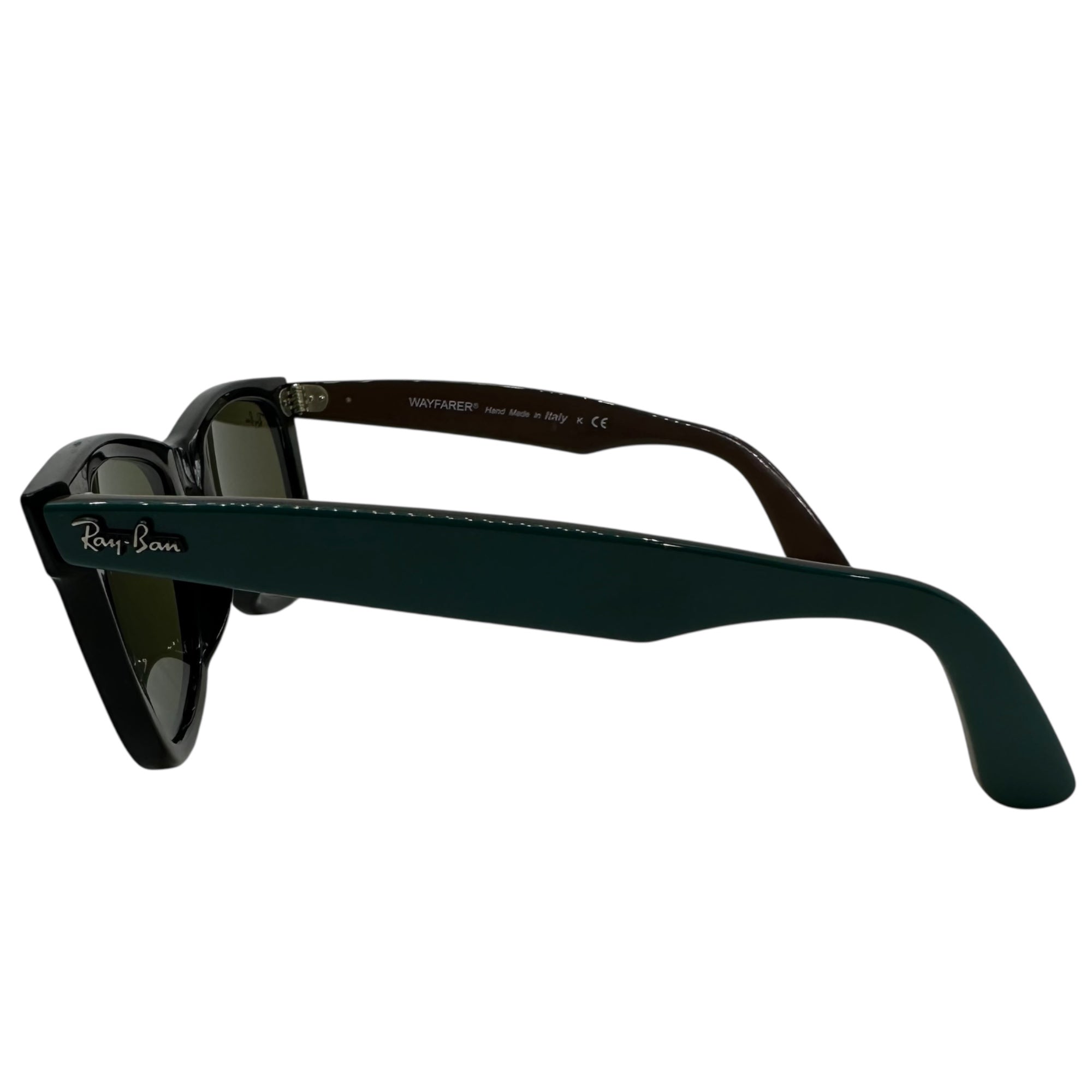 Ray-Ban(レイバン) ORIGINAL WAYFARER CLASSIC ウェイファーラー サングラス RB2140-F 52□22 ブラック×グリーン イタリア製 ボストン ミラーレンズ
