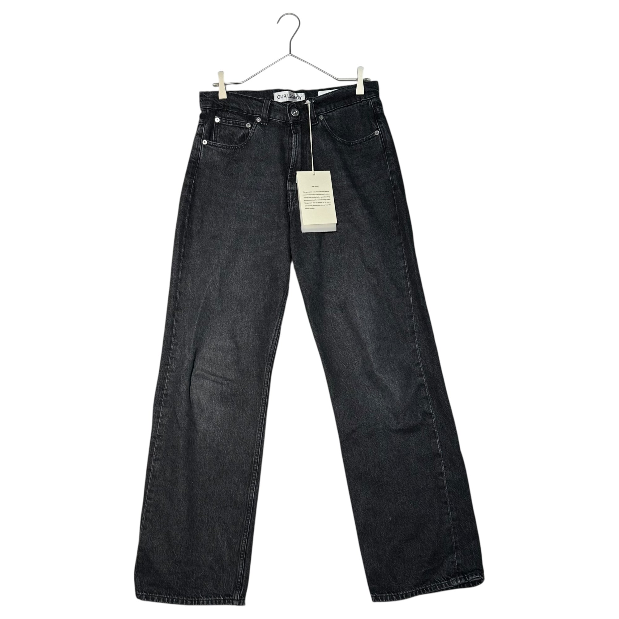OUR LEGACY(アワーレガシー) THIRD CUT-Supergrey Wash サード カット スーパーグレーウォッシュ M4195TS 28 ブラック ブラック ストレート デニム パンツ