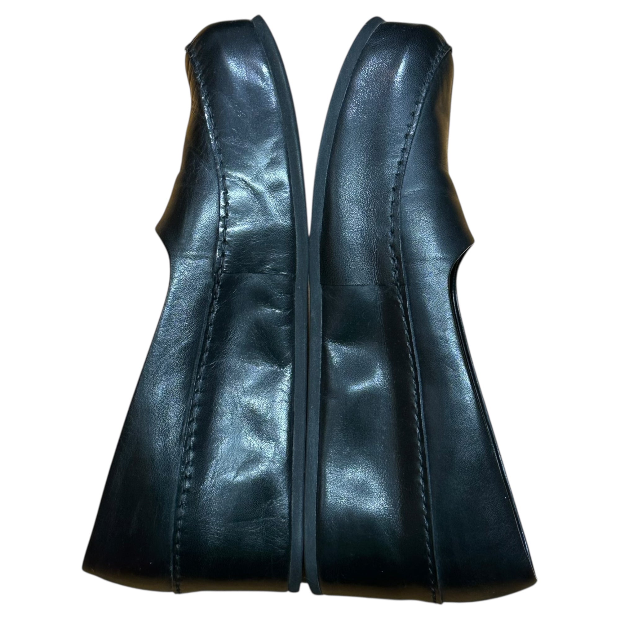 Y's(ワイズ) Platform Flats All Leather 厚底 オール レザー フラットシューズ パンプス YM-E05-761-2-3 3(23.5cm程度) ブラック