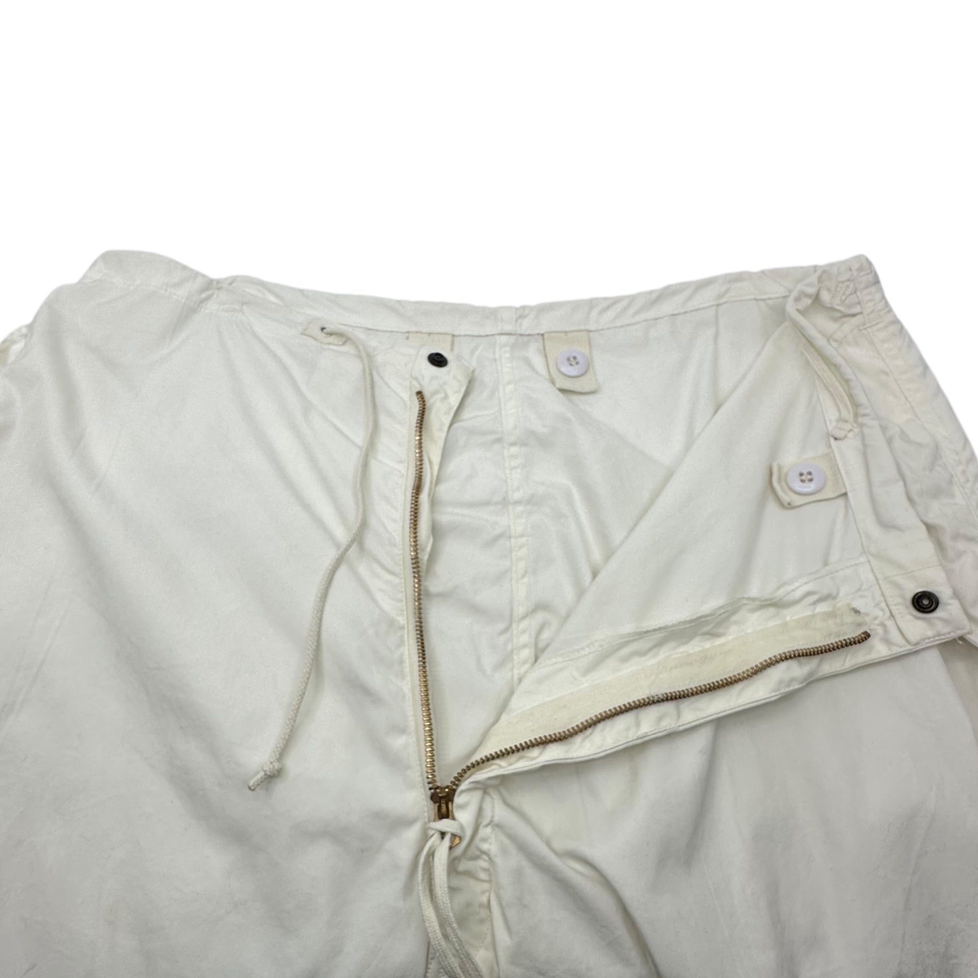 US ARMY(アメリカ軍) 70's Snow Camo Over Pants スノー カモ オーバー パンツ 8415-00-935-0571 MEDIUM-SHORT ホワイト 70年代 1978年製造 カーゴ ワイド ヴィンテージ