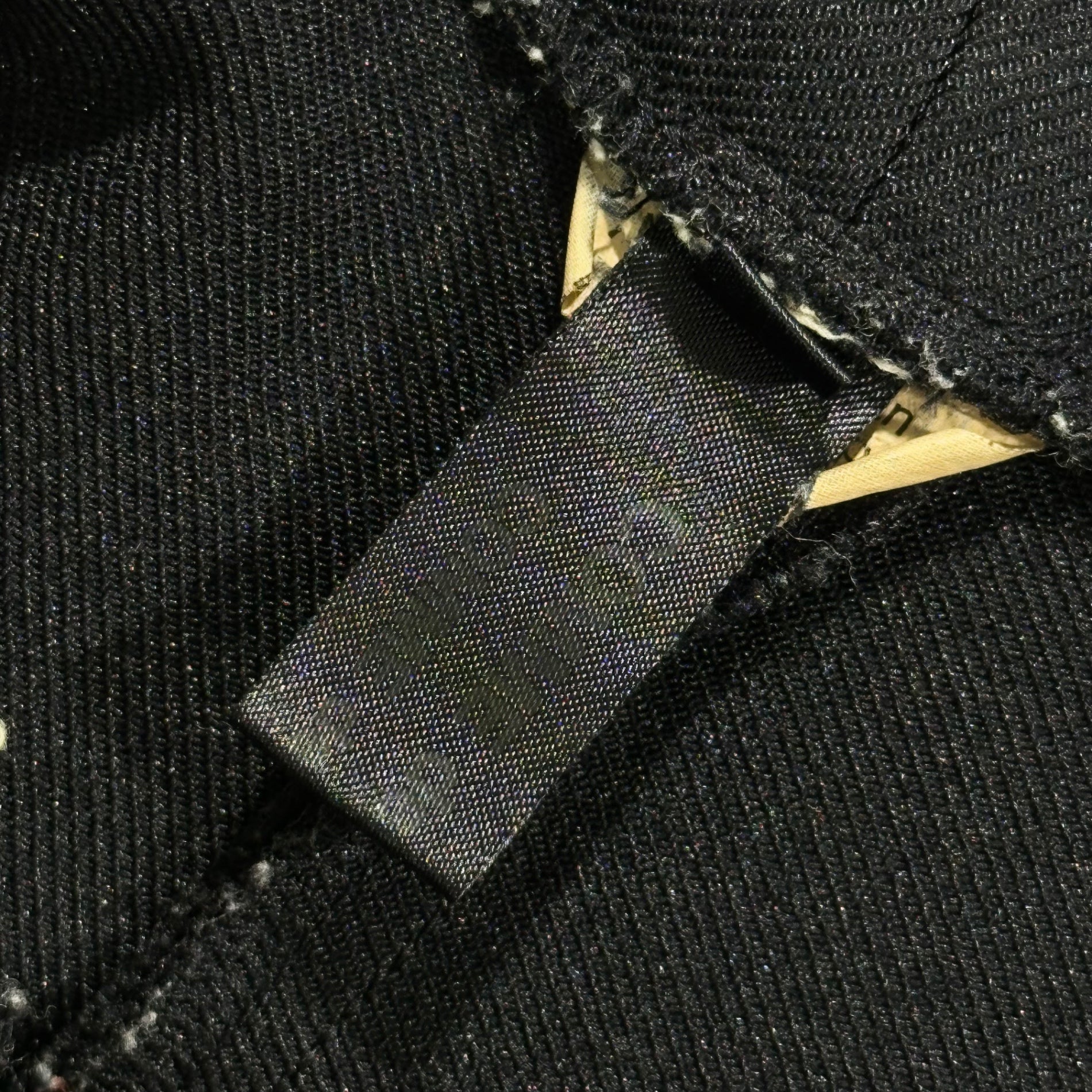 COMME des GARCONS COMME des GARCONS(コムデギャルソンコムデギャルソン) 2019AW Cut-off polyester suspender pants 断ち切り ポリエステル 吊りパンツ RD-UC01 S ブラック AD2019 サスペンダー