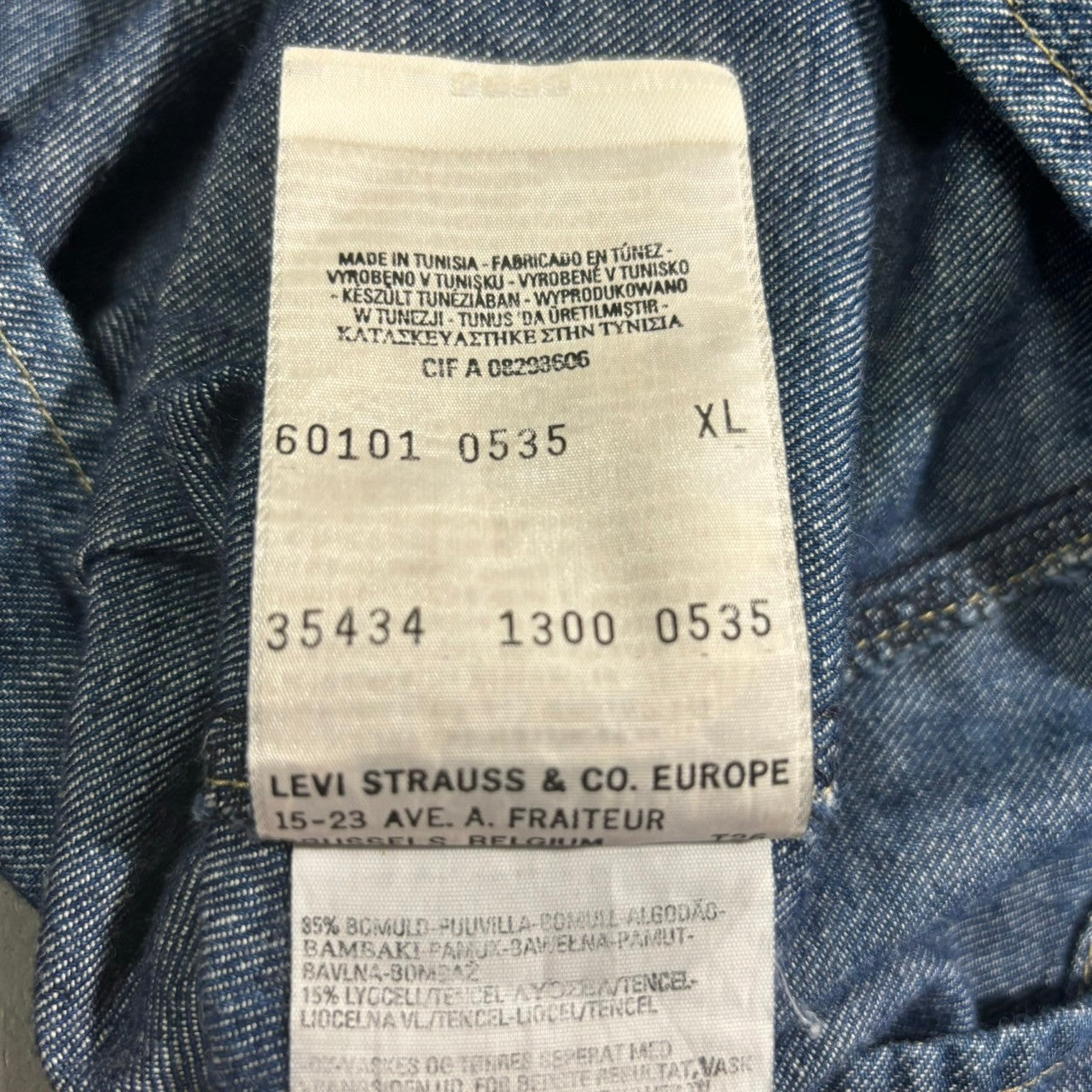 Levi's Engineered Jeans(リーバイスエンジニアドジーンズ) 00's Pullover S/S denim shirt プルオーバー 半袖 デニム シャツ 60101-0535 XL インディゴ 2000年