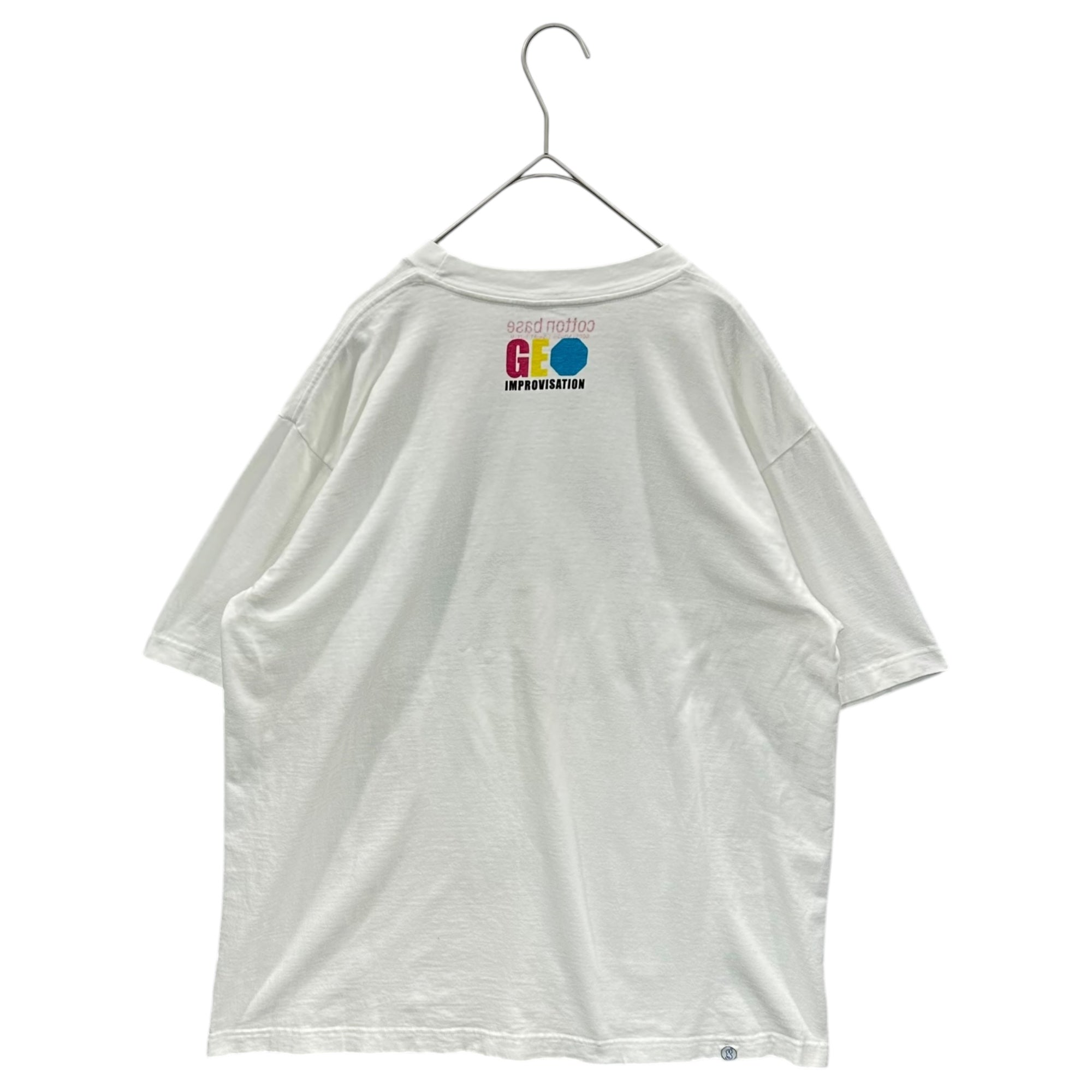 GOODENOUGH(グッドイナフ) 2001's cotton base Chemical G Logo Print s/s T-Shirt ケミカル G ロゴ プリント 半袖 Tシャツ M ホワイト×マルチカラー