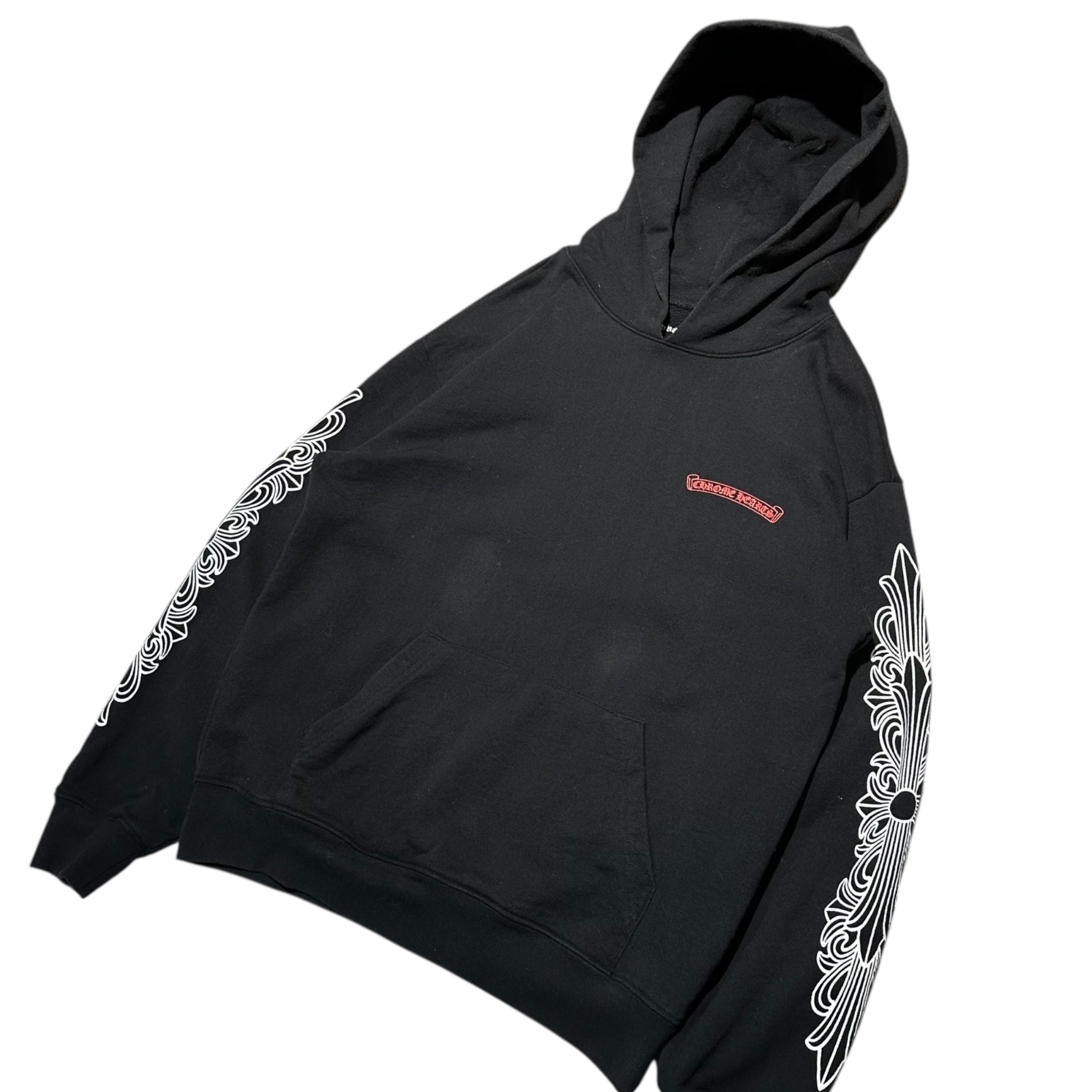 CHROME HEARTS(クロムハーツ) MATTY BOY 99 EYES CHOMPER HD PLVR マッティボーイ プルオーバー パーカー L ブラック クロムハーツジャパンタグ フーディ コラボ