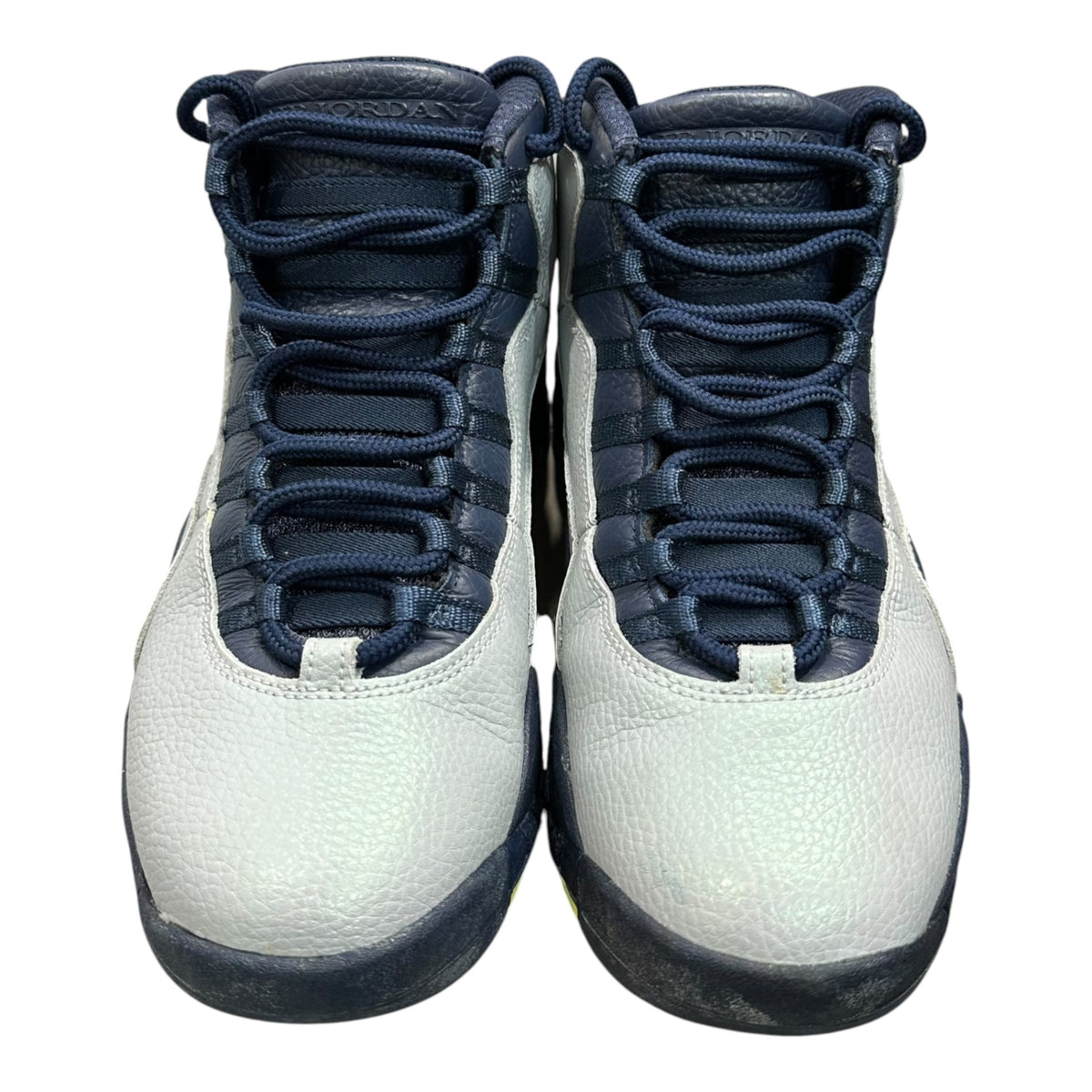 NIKE(ナイキ) AIR JORDAN 10 RETRO エアジョーダン 10 310805-019 27.5cm グレー×ネイビー ハイカット スニーカー