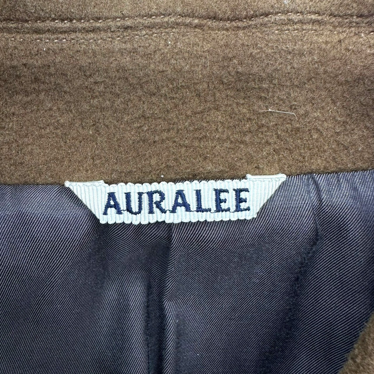 AURALEE(オーラリー) 16AW Beaver Melton Soutien Collar Coat ビーバー メルトン ステンカラー コート A6AC01BM 4(M~L程度) ブラウン