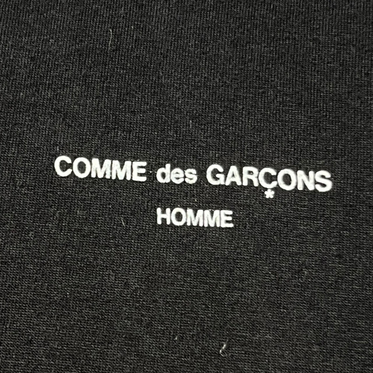 COMME des GARCONS HOMME(コムデギャルソンオム) 80's old logo long sleeve cutsaw 80年代 オールドロゴ 長袖Tシャツ HT-110010 FREE(表記無し) ブラック AD1988