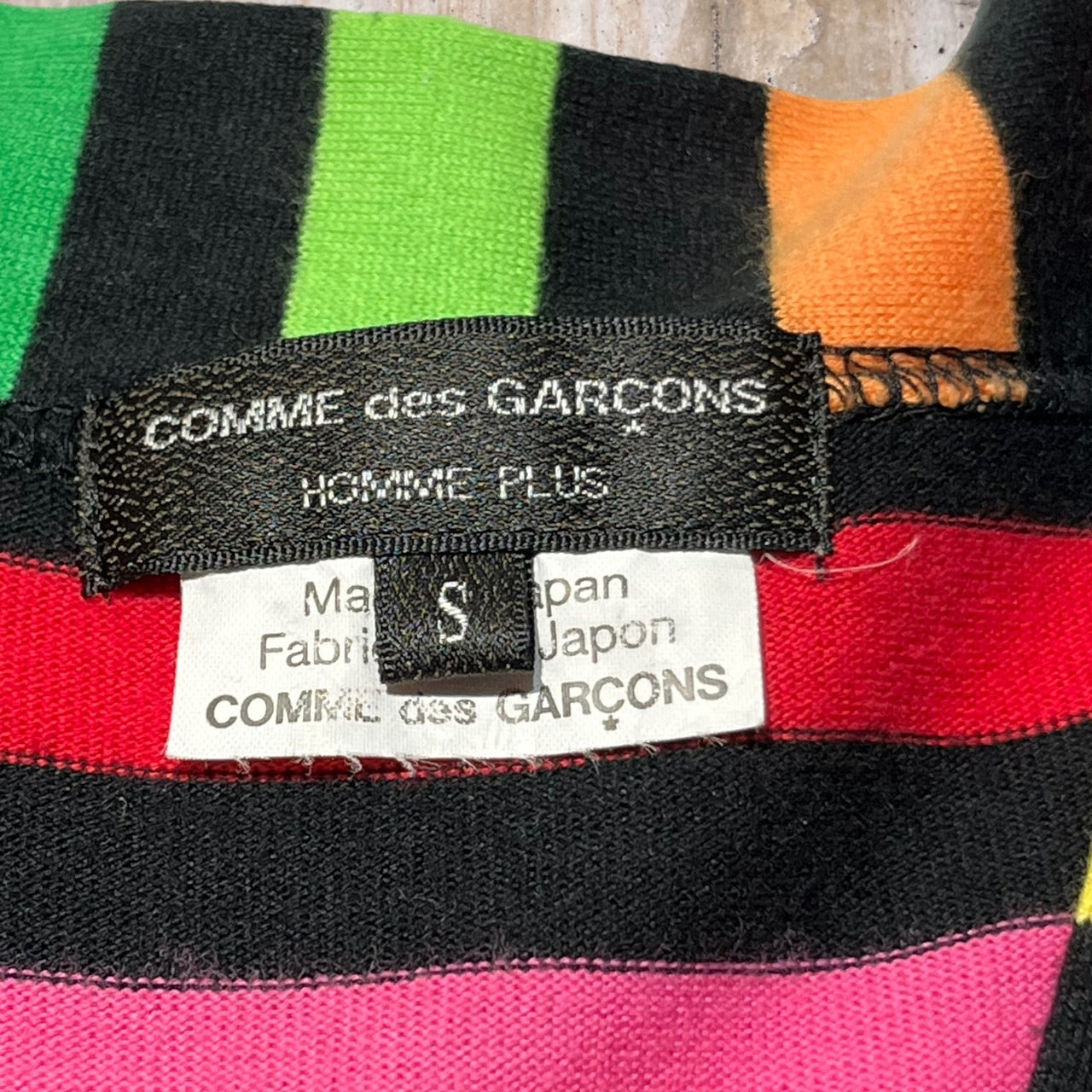 COMME des GARCONS HOMME PLUS(コムデギャルソンオムプリュス) 20AW切替ボーダーカーディガン PF-T006 S  ミックス AD2020 Color Resistance期