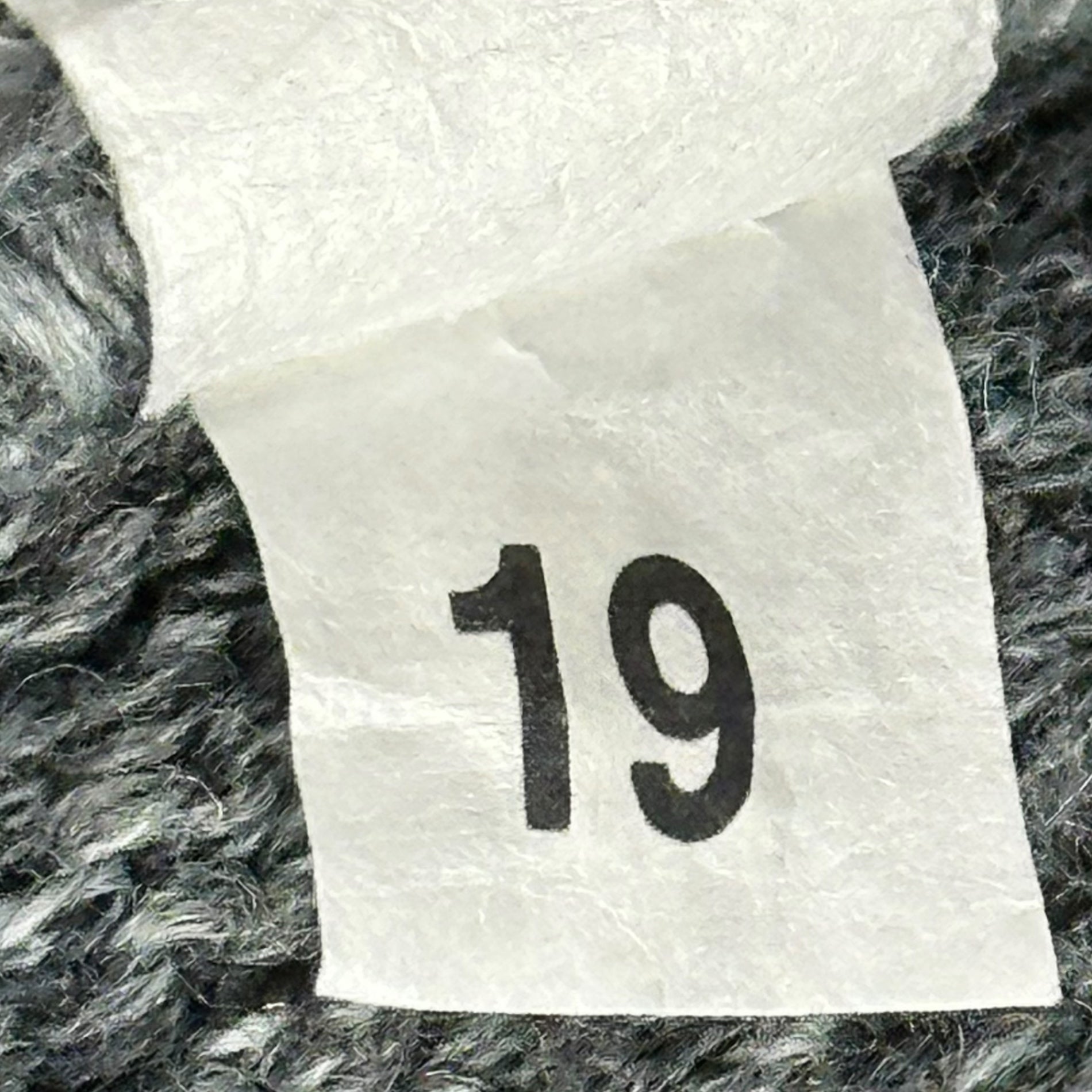 LAVANE(ラヴァーン) 90's 3D knit クルーネック ニット XXL グレー 90年代