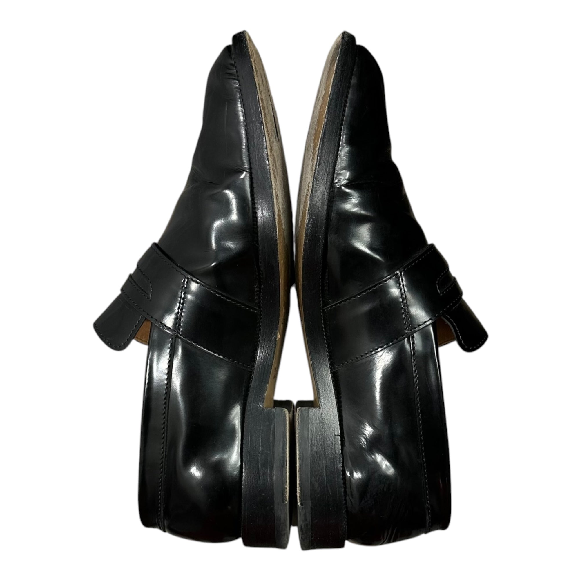 MAISON MARGIELA(メゾンマルジェラ) TABI COIN LOAFER - High-Shine Leather 足袋 ローファーハイシャイン レザー 38(24cm程度) ブラック タビ