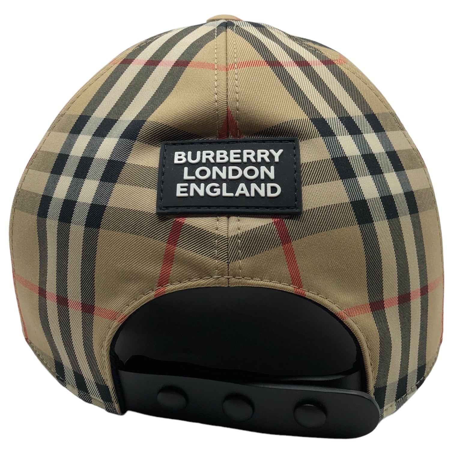 BURBERRY(バーバリー) 21SS Buberry check cap バーバリーチェック キャップ 8026929/70F L ベージュ×ブラック×レッド