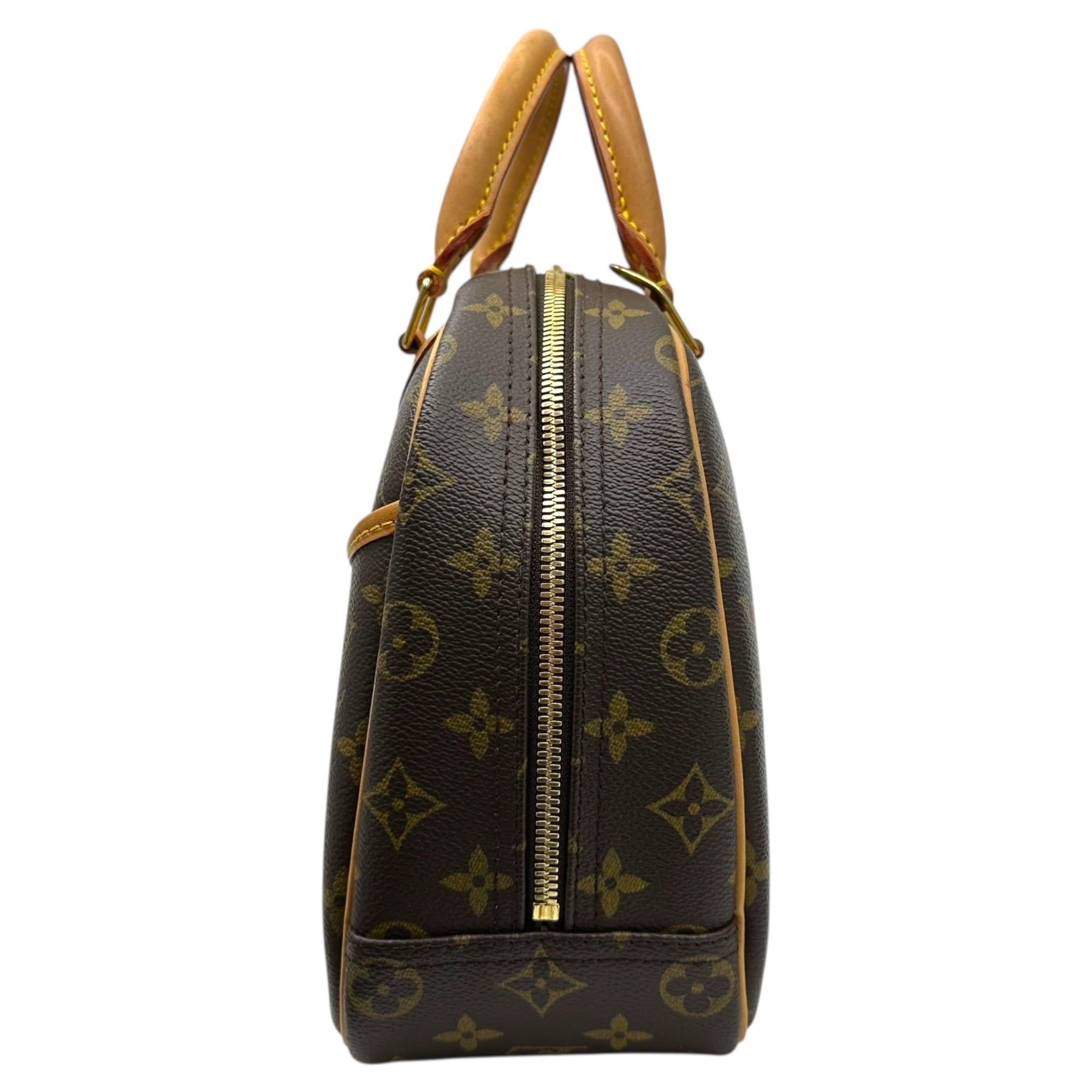 LOUIS VUITTON(ルイヴィトン) 04's Trouville トゥルーヴィル ハンド バッグ 化粧鞄 型番：M42228 製造番号1004 ブラウン 2004年製造