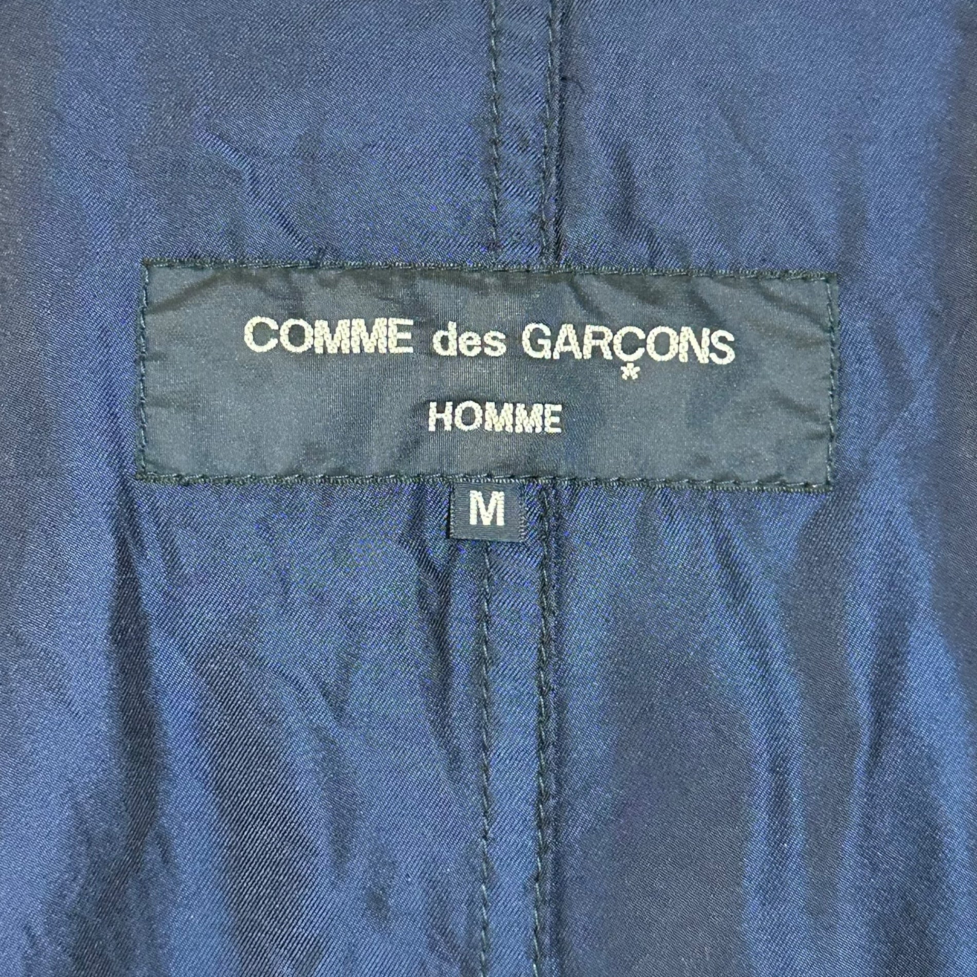 COMME des GARCONS HOMME(コムデギャルソンオム) 04SS Cotton Casual Tailored Jacket コットン カジュアル テーラード ジャケット HM-J002 M ブラック AD2003
