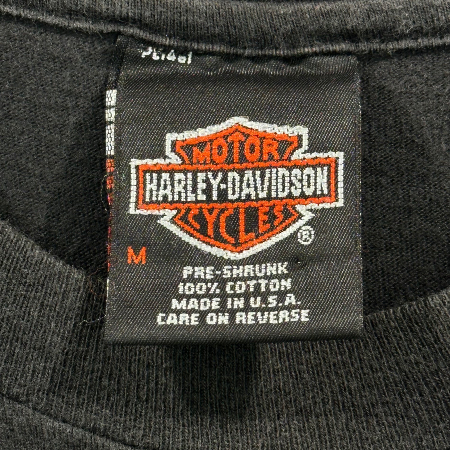 HARLEY DAVIDSON(ハーレーダビッドソン) 1996 USA made BEEFY-T Hanes Bike Eagle Tee バイク 鷲 Tシャツ M ブラック 90's 90年代 ヴィンテージ