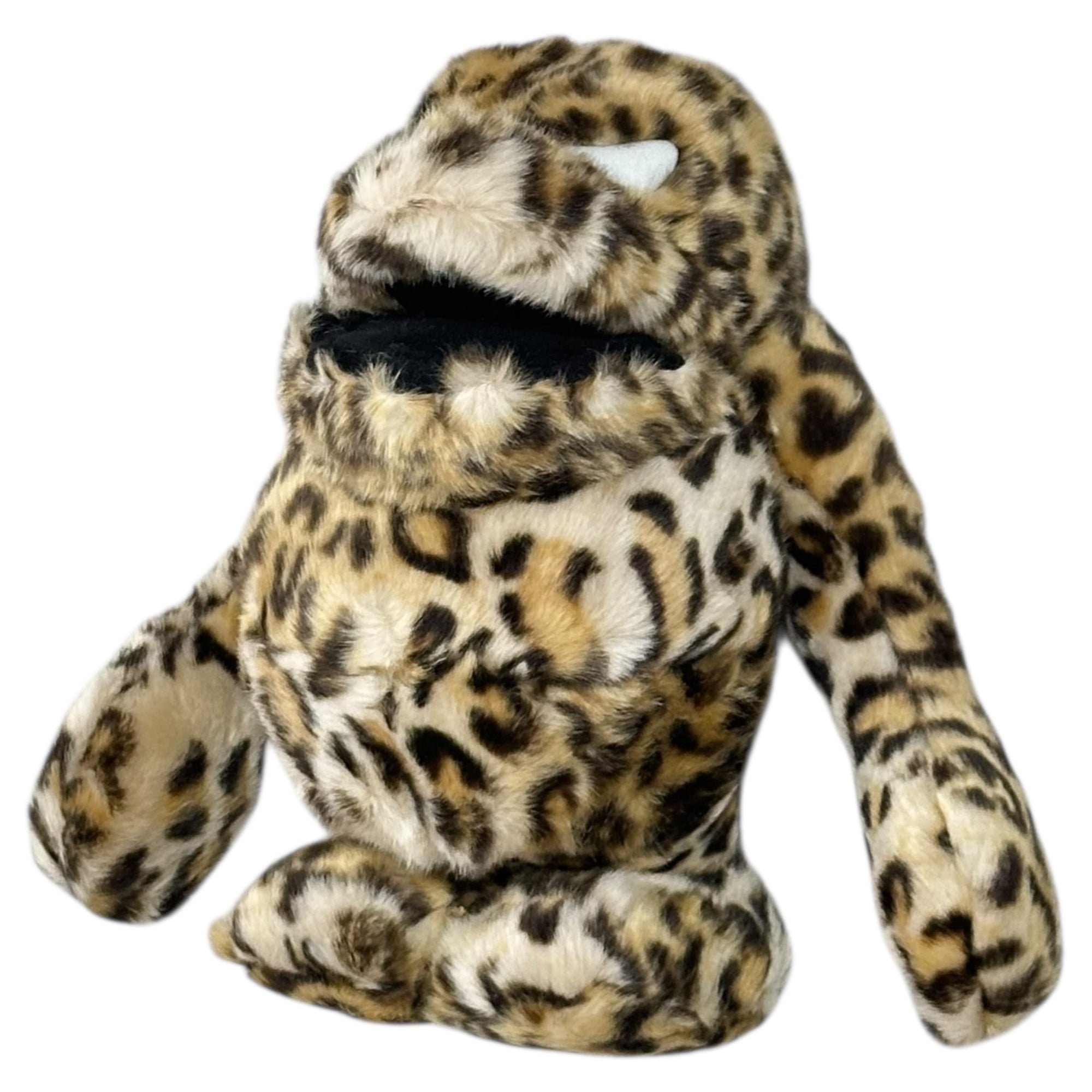BOUNTY HUNTER(バウンティーハンター) Leopard-print Mojarukun stuffed toy レオパード柄 もじゃるくん ぬいぐるみ ブラウン 未開封 稀少品