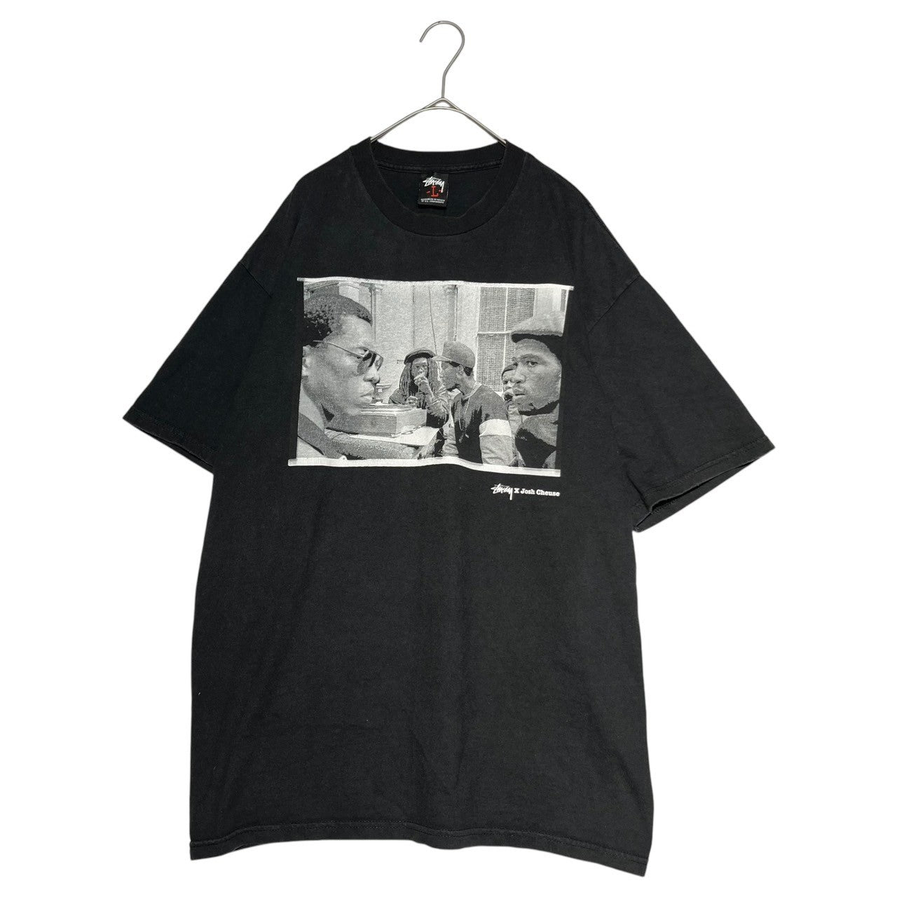 STUSSY(ステューシー) 00's Josh Cheuse photo print tee ジョシュ チーズ フォトプリント Tシャツ L ブラック