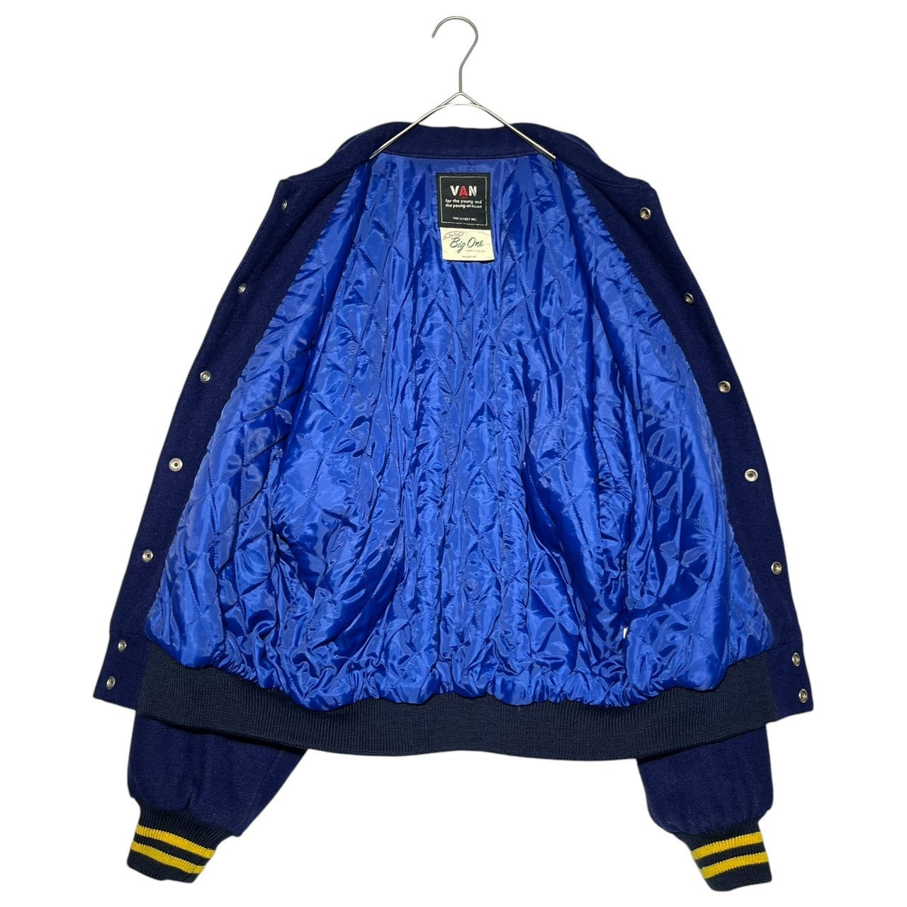 VAN JACKET(ヴァンヂャケット) OLD award jacket オールド アワード ジャケット FREE ネイビー×イエロー