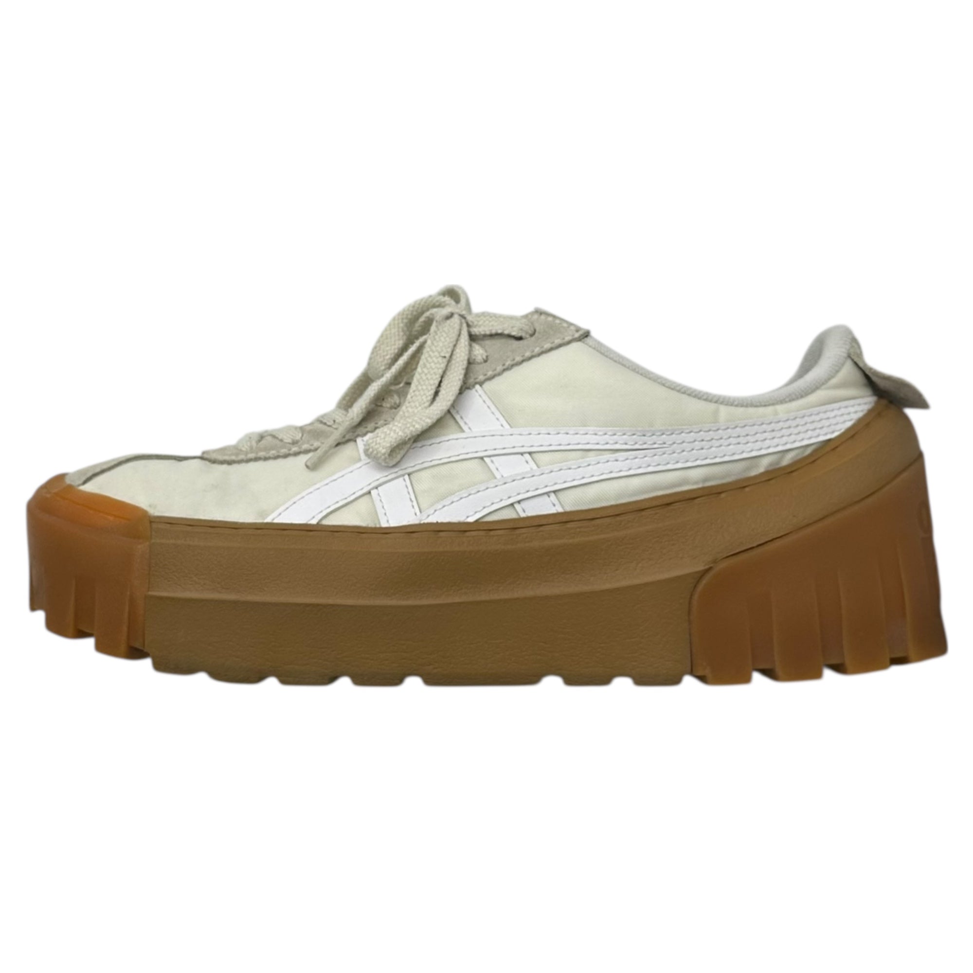 Onitsuka Tiger(オニツカタイガー) DELEGATION CHUNK デリゲイション チャンク 1183A585-104 26.5cm アイボリー×ブラウン 厚底 ローカット スニーカー