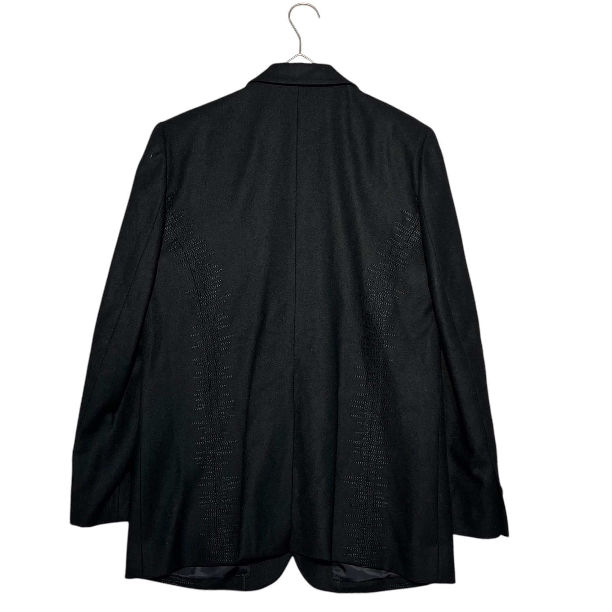 i.s. ISSEY MIYAKE(アイエス イッセイミヤケ) 92's archive Stitch Design Wool Felt Jacket 1992年 アーカイブ ステッチ デザイン ウール フェルト ジャケット 90年代 IS24-FD003 M(メンズXS程度) ブラック 稀少品