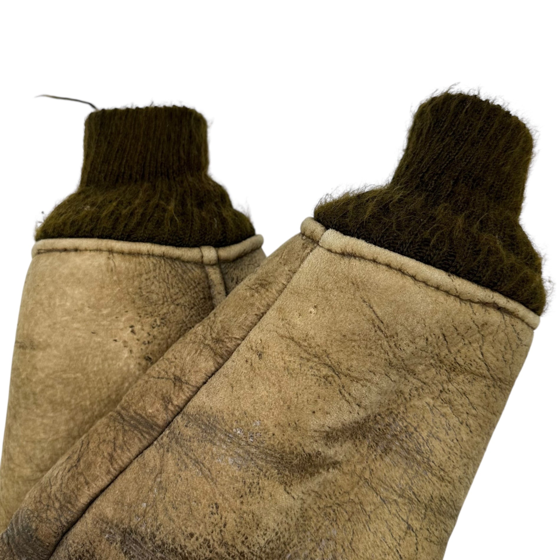 AVIREX(アヴィレックス) 80's~90's TYPE B-6 Mouton Flight Jacket ボア ムートン フライト ジャケット 94-3888 34(XS程度) ブラウン レザー