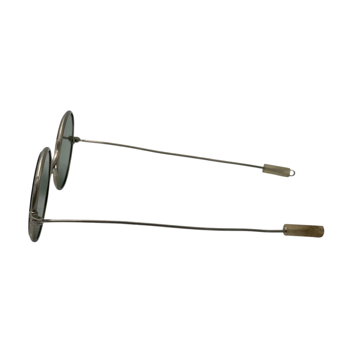 antique(アンティーク) 1920~'s X-Bridge Metal Frame Sunglasses エックスブリッジ メタル フレーム サングラス シルバー マイナスネジ使用