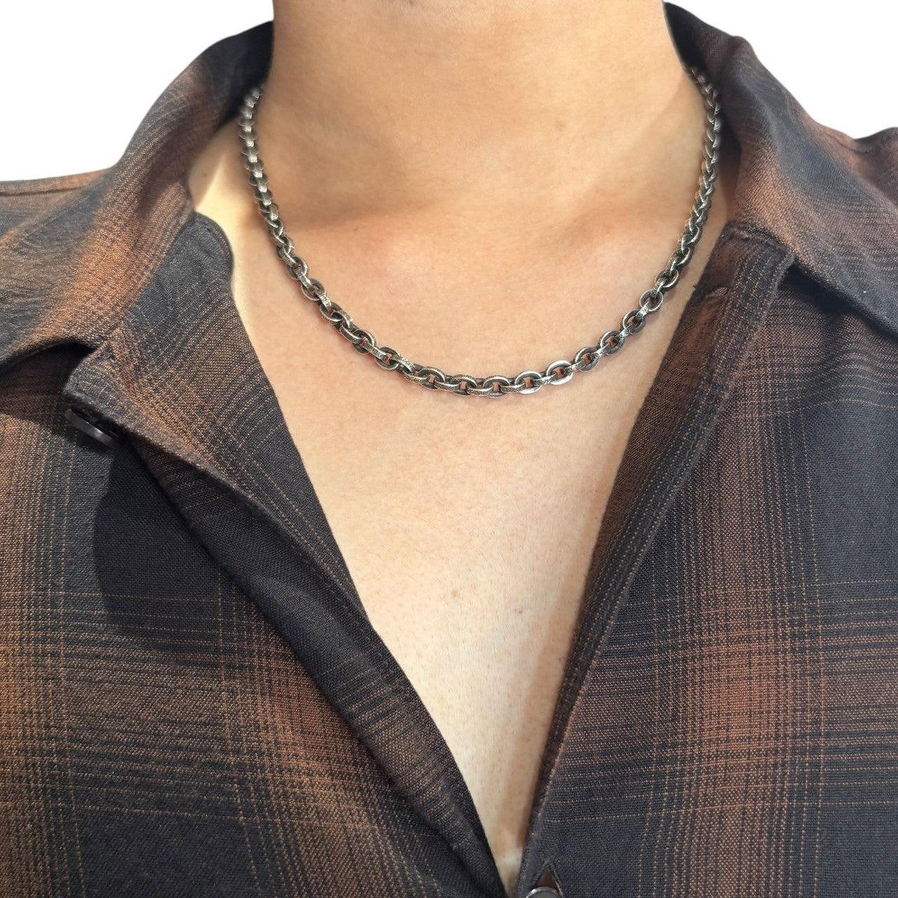 CHROME HEARTS(クロムハーツ) Paper Chain Necklace 18 in ペーパー チェーン ネックレス 18インチ 18 inch(約45cm) シルバー 革袋付