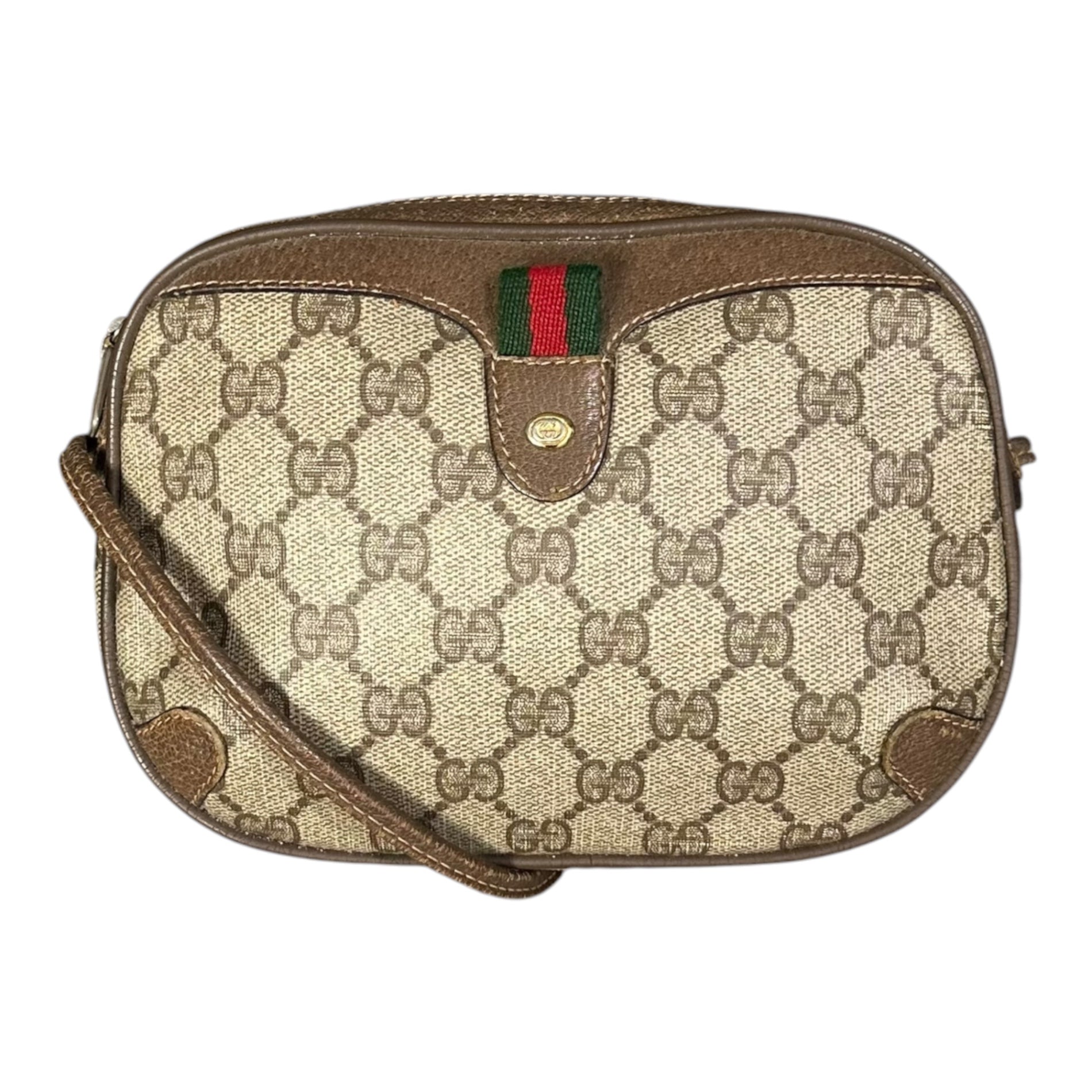 GUCCI(グッチ) 1970's~1980's GG Plus Sherry Line Shoulder Bag GGプラス シェリーライン ショルダー バッグ 89.02.066 ベージュ 70年代～80年代 ヴィンテージ OLD