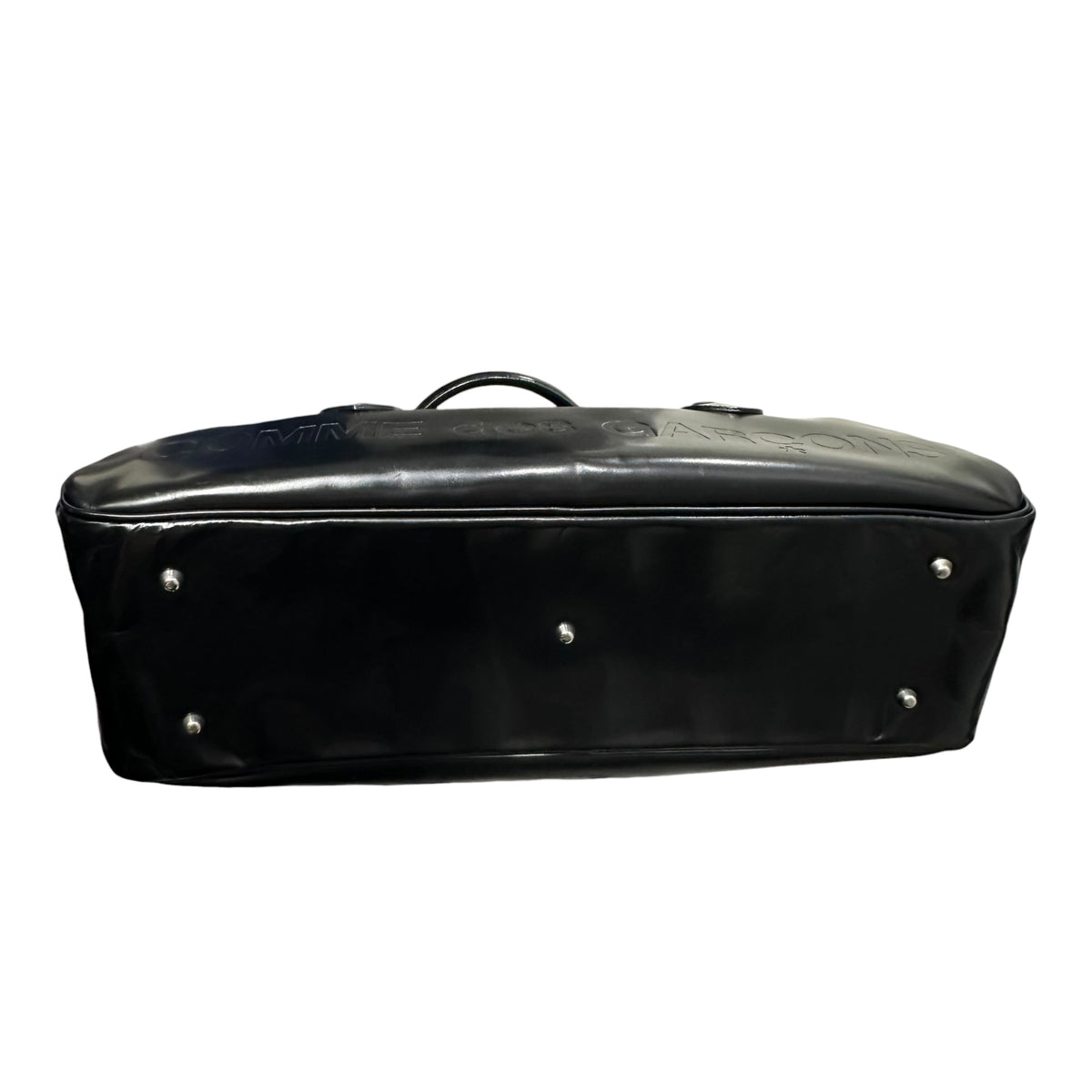 COMME des GARCONS(コムデギャルソン) Vintage logo leather mini boston bag ヴィンテージ ロゴ レザー ミニ ボストン バッグ GC-K204 ブラック