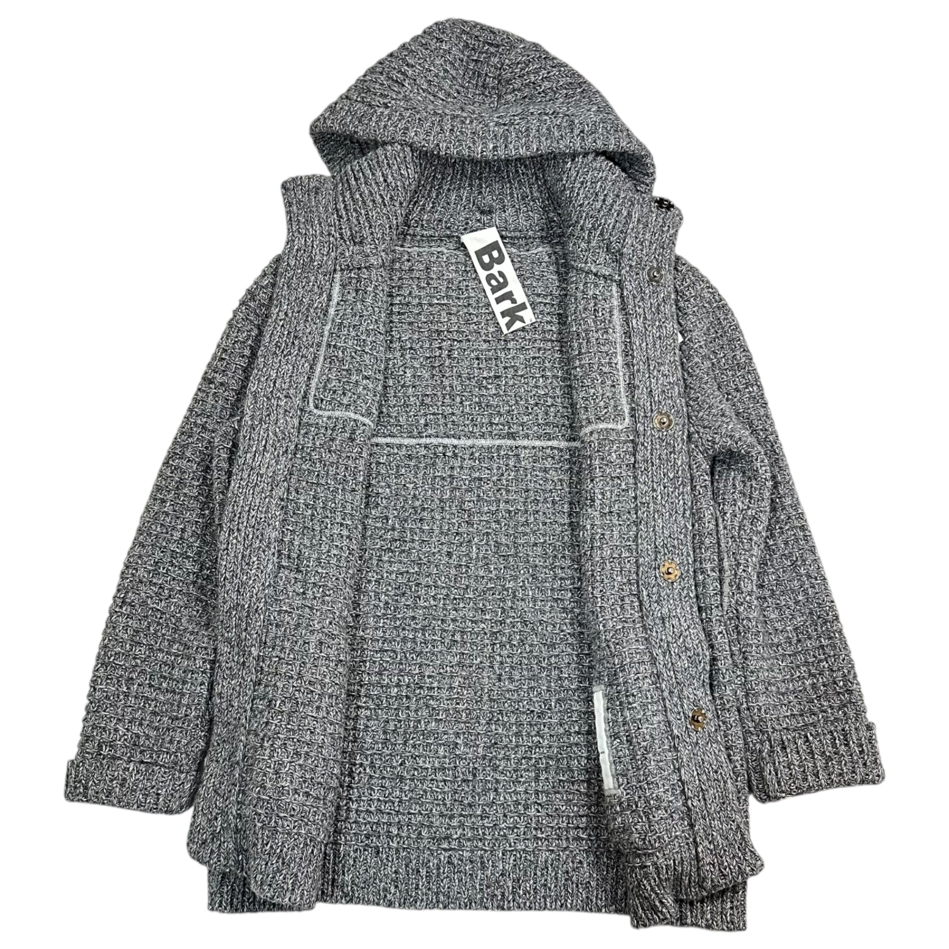 Bark(バーク) Low Gauge Knit Duffle Coat ローゲージ ニット ダッフル コート 32B8001 M グレー ジャケット