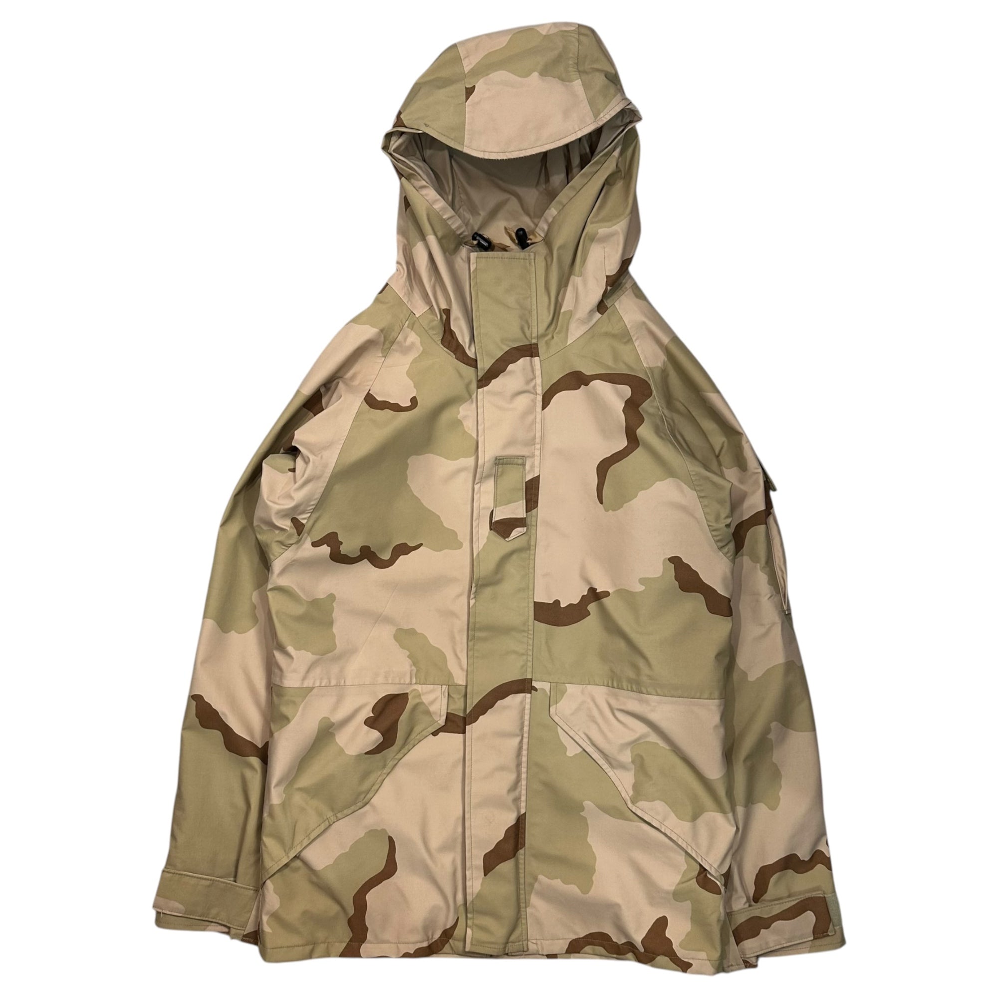 US ARMY(アメリカ軍) 2004's Gore-Tex Desert Camo Mountain Parka ゴアテックス デザートカモ マウンテンパーカー SP0100-04-C-4195 SMALL-LONG ベージュ×ブラウン×カーキ 著名人着用