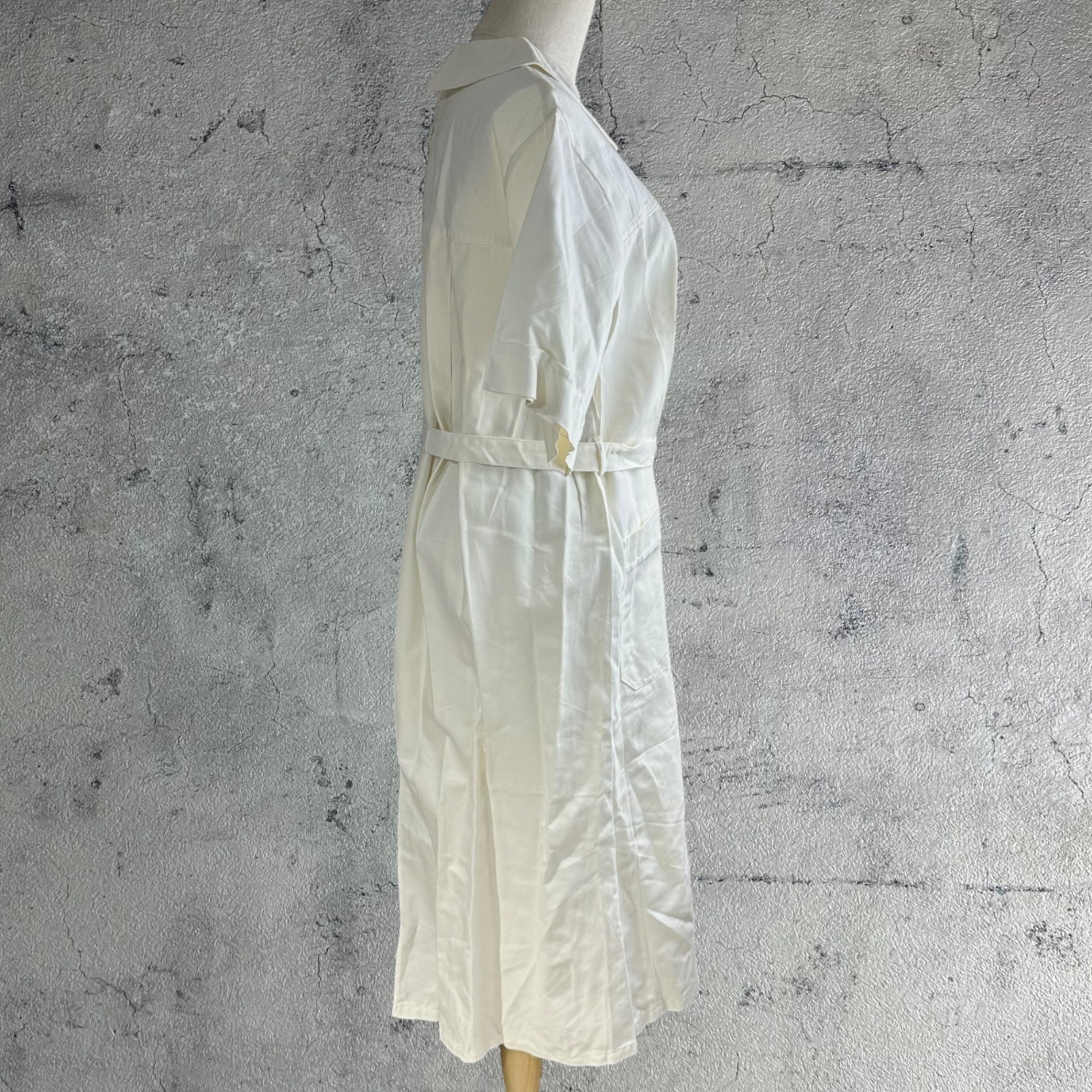 VINTAGE(ヴィンテージ) 70'~80's~ medical dress メディカル ドレス サージカル 襟付きワンピース 42(M程度) ホワイト