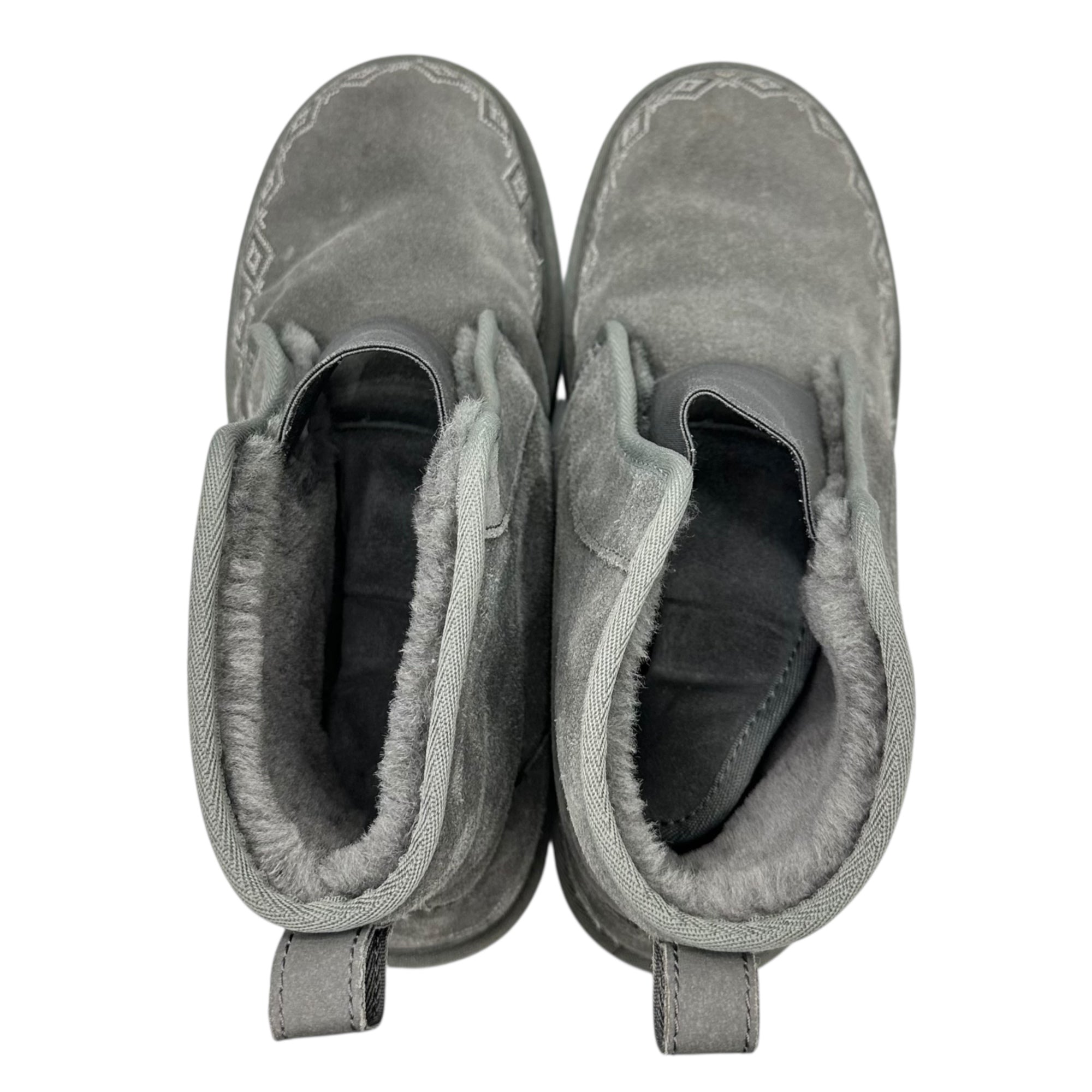 UGG(アグ) CLASSIC SHORT SPARKLE ZIP ムートン ブーツ F27118G 27cm グレー