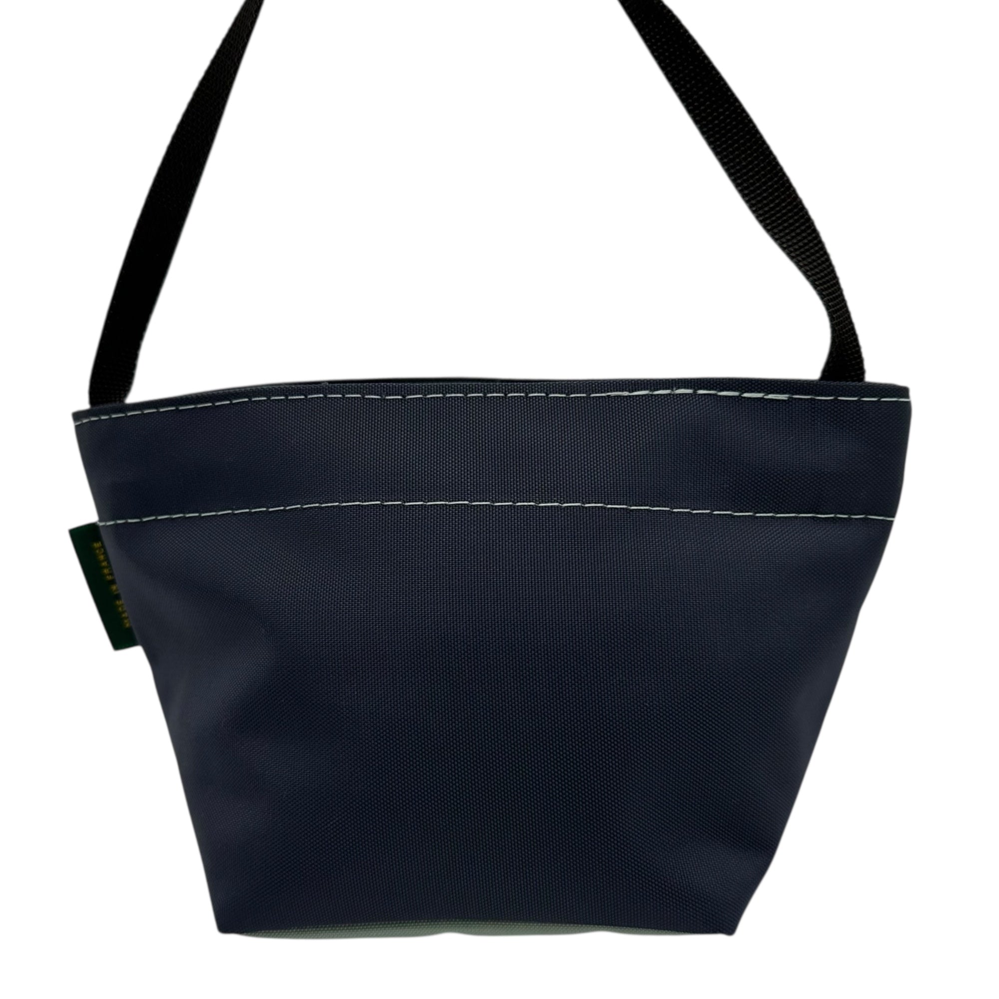 Herve Chapelier(エルベシャプリエ) Boat-shaped Shoulder Bag 舟形 ショルダー バッグ グレー