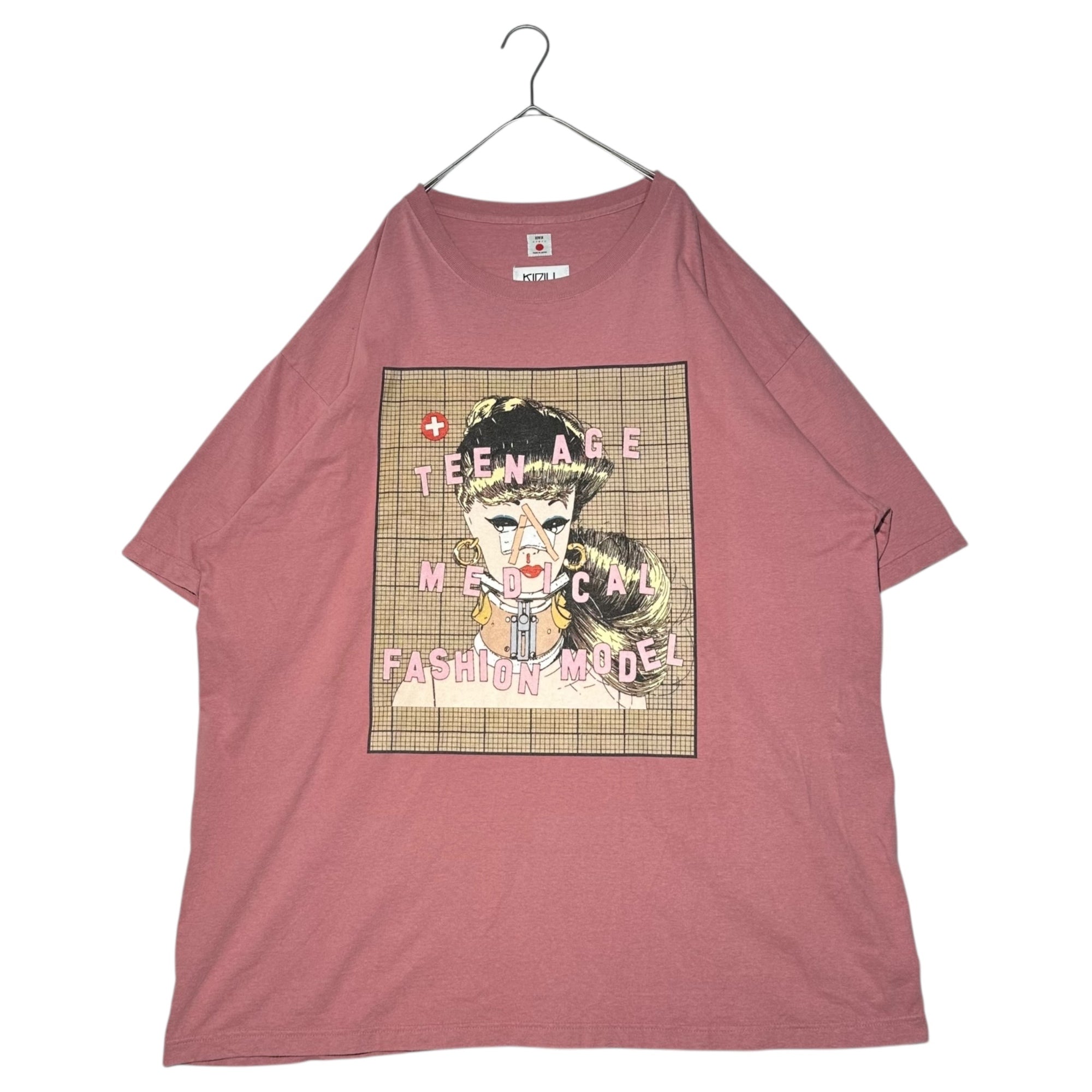 kidill × EDWIN(キディル × エドウィン) Collaboration Artwork by TREVOR BROWN T-SHIRT コラボ グラフィック Tシャツ KLED31 E0S-1068 FREE ピンク