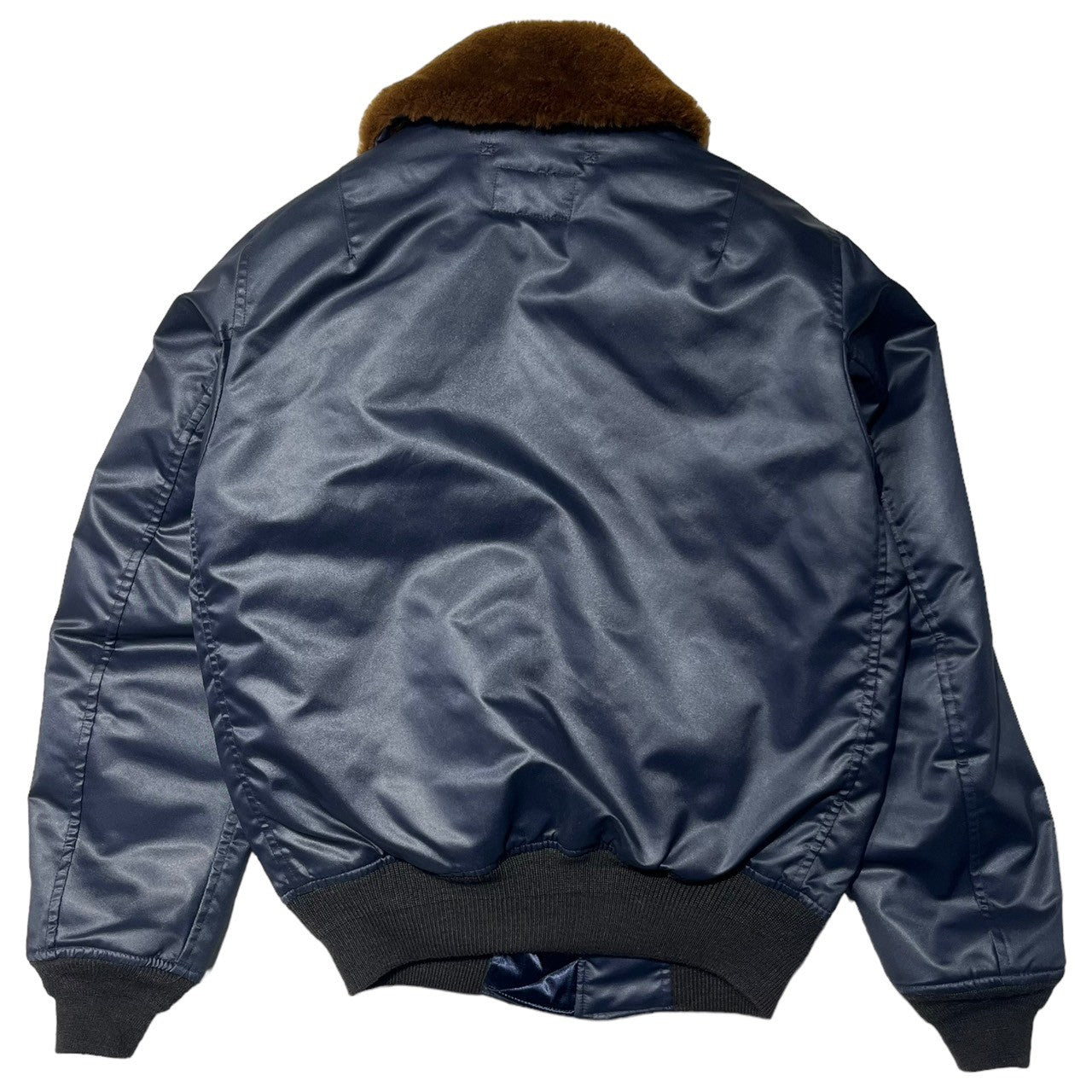 RRL(ダブルアールエル) B-15C flight jacket フライトジャケット RRL-J-381 XS ネイビー×ブラウン