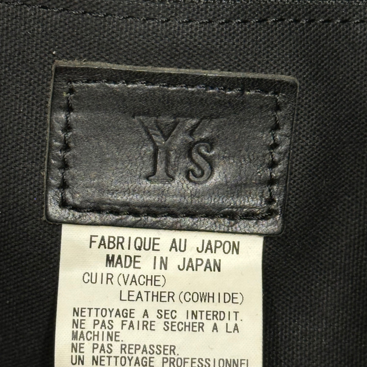 Y's(ワイズ) Leather Stud Double-Chain Shoulder Bag レザー スタッズ ダブル チェーン ショルダーバッグ YR-121-771 ブラック