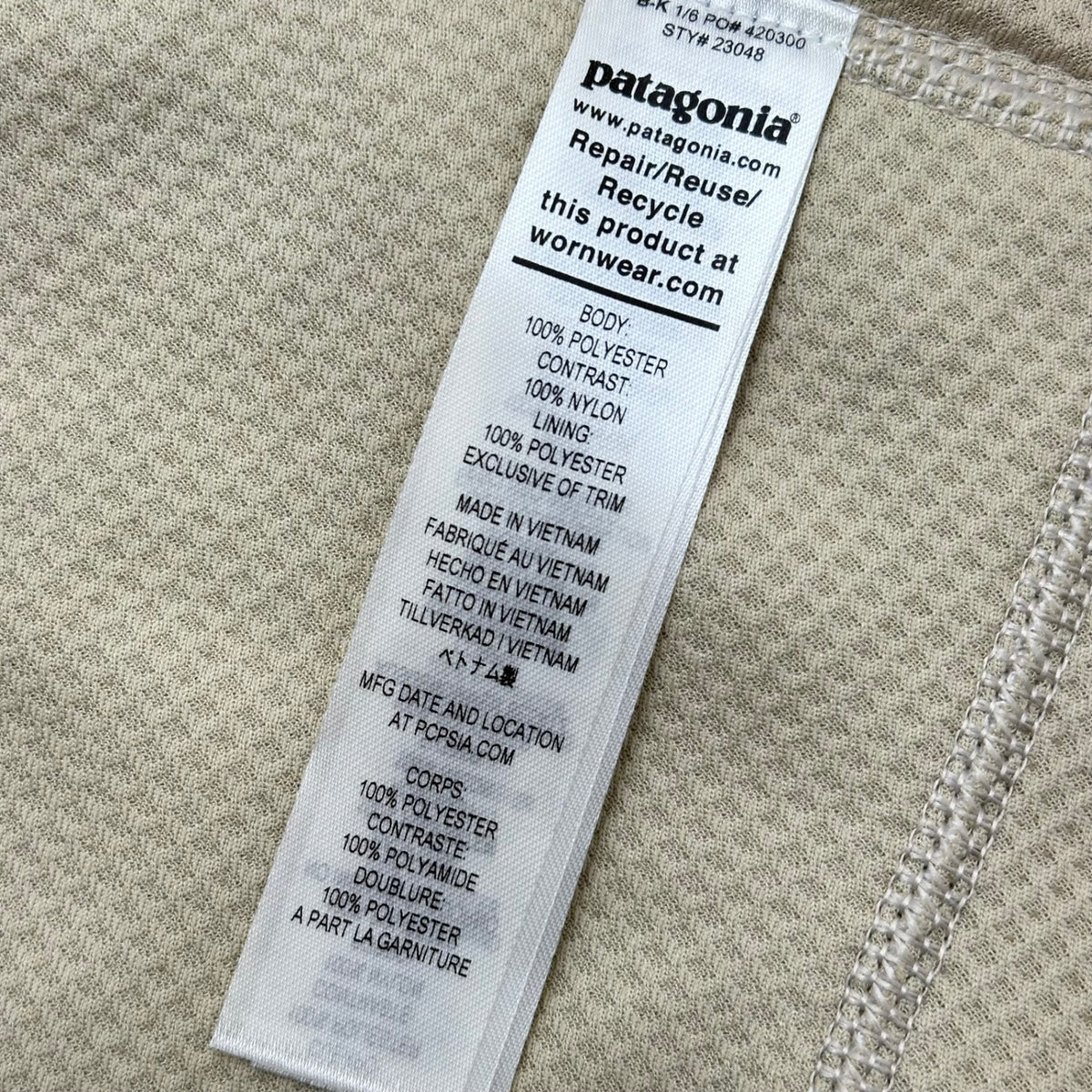 Patagonia(パタゴニア) 2022AW Classic Retro-X Vest クラシック レトロ X ベスト 23048FA22 M アイボリー×ネイビー