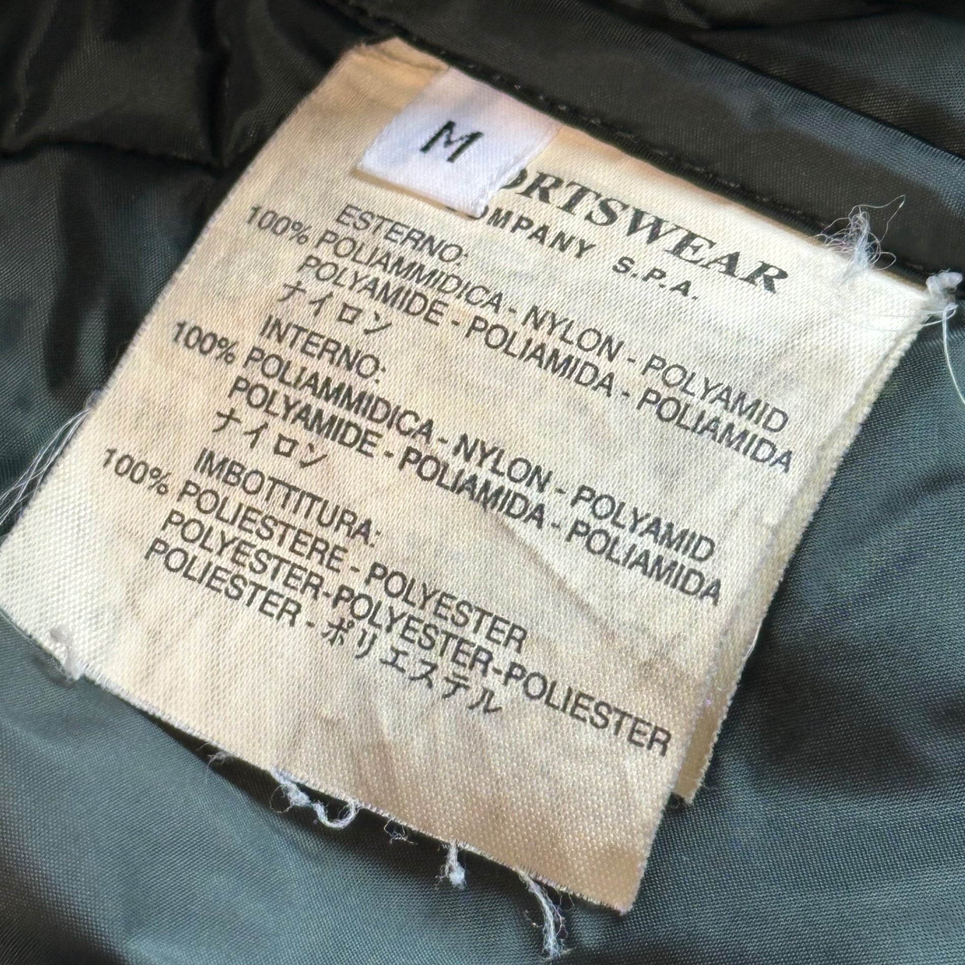 STONE ISLAND(ストーンアイランド) 2000AW 3WAY Nylam Jacket ナイラム ジャケット ライナー付 33154Q42/A M ブラック 00's マウンテンパーカー キルティング 稀少品 アーカイブ