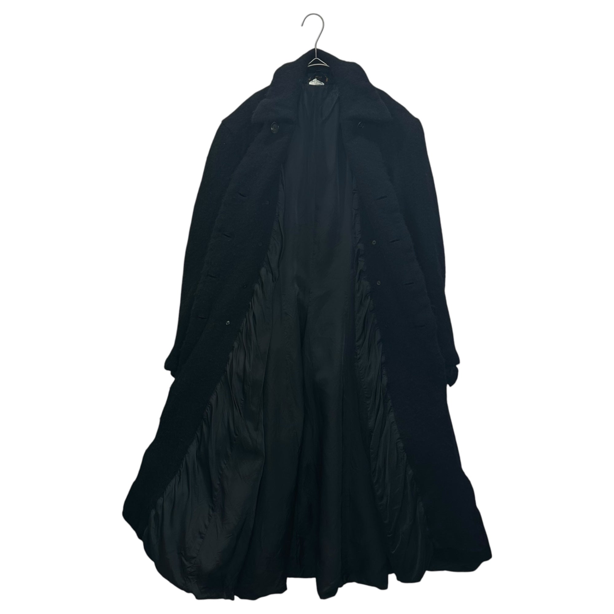 COMME des GARCONS(コムデギャルソン) 22AW Wool Felted Double-Breasted Long Flared Coat ウール 縮絨 ダブルブレスト ロング フレア コート GJ-C002 XS ブラック AD2022